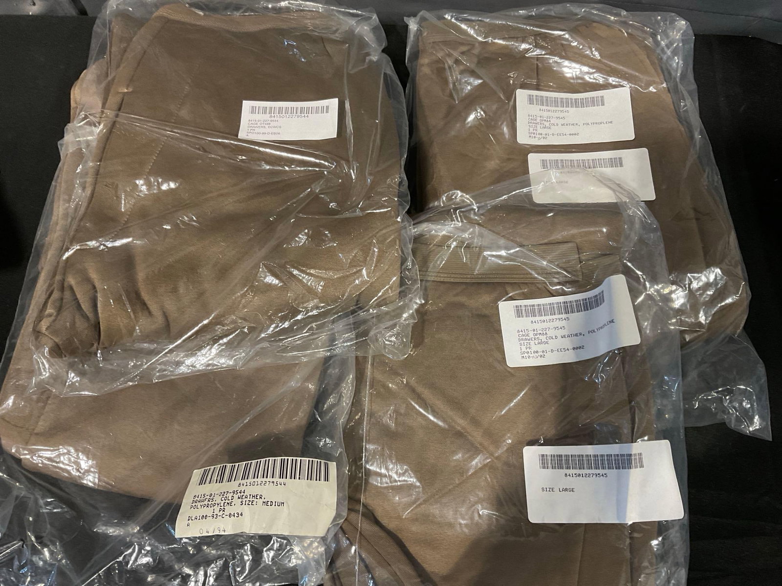 Several Cold Weather Clothes in packaging, Size Medium & Large Trousers, & Pants, Large Henley - 4