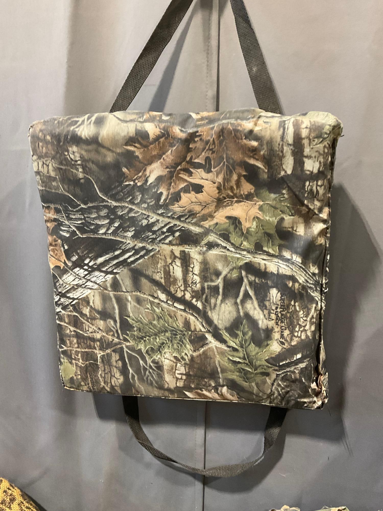 Good Sized Variety of Camo Burlap, 2x New Remington, Foam Seat Pad & more - 5