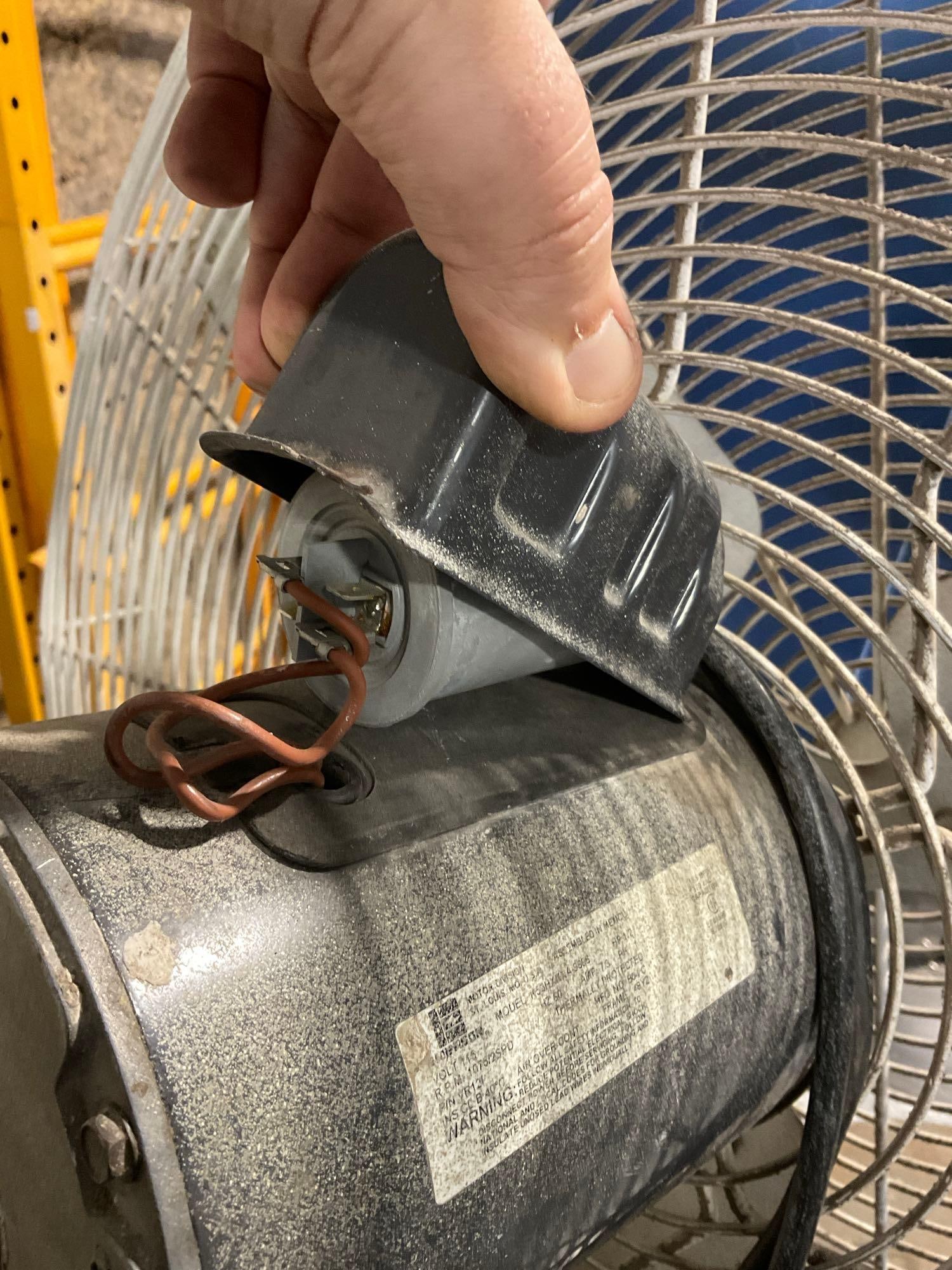 Large Industrial Pedestal Fan, The Chiller, needs rewiring, tested & powers on - 4