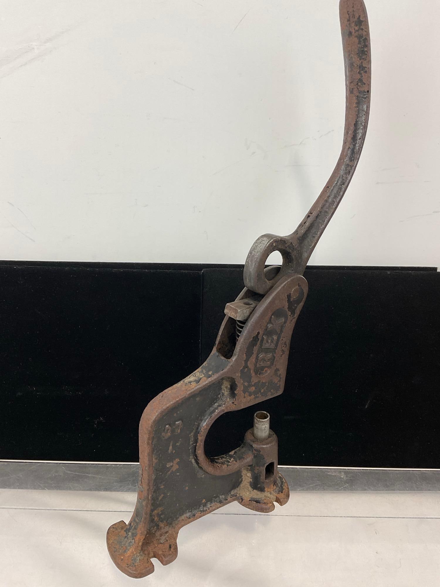 Antique Cast Iron REX Punch #27, 1900s 8h x 7w x 3d inches - 4