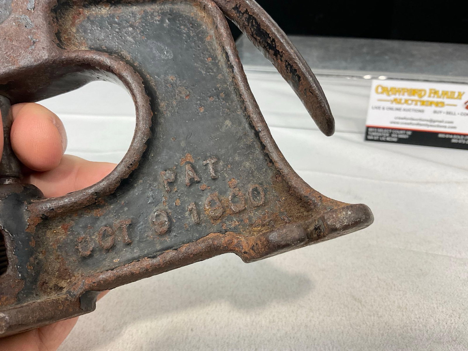 Antique Cast Iron REX Punch #27, 1900s 8h x 7w x 3d inches - 6