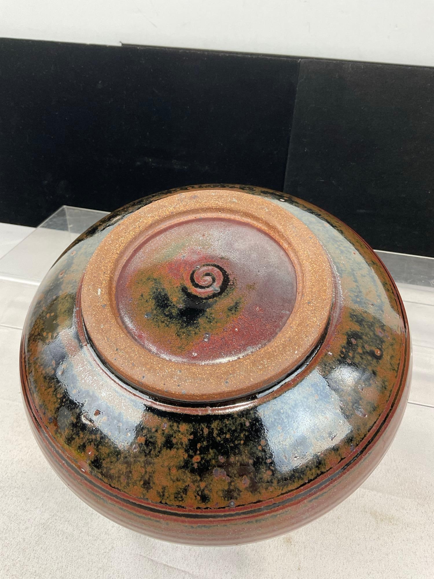 Vintage Studio Pottery Lidded Casserole Dish, Red Glaze, 6h x 10w x 10d inches - 5