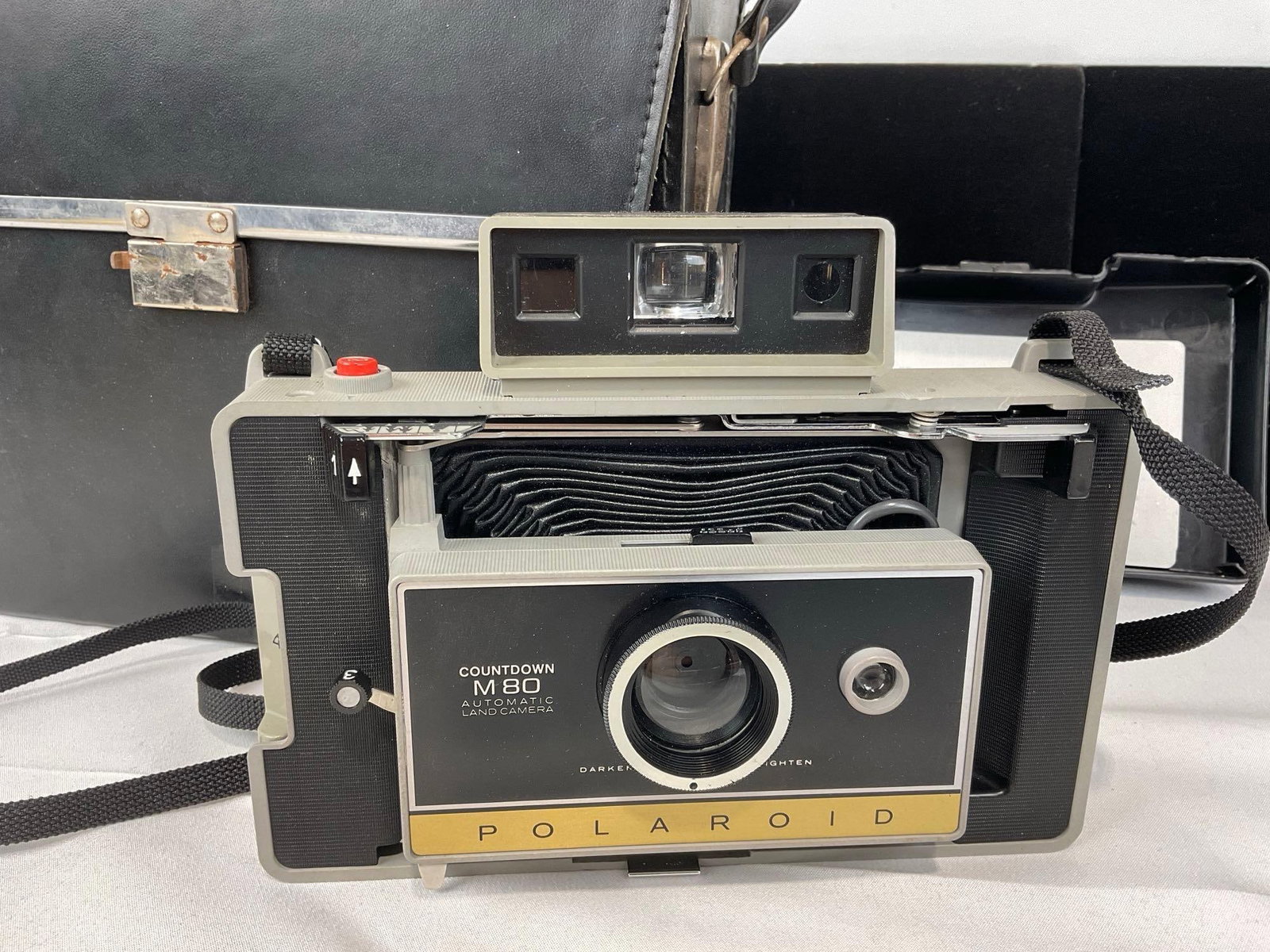 Polaroid countdown M80 Automatic Land Camera w/Leather Case, 10h x 13w x 5d inches - 2