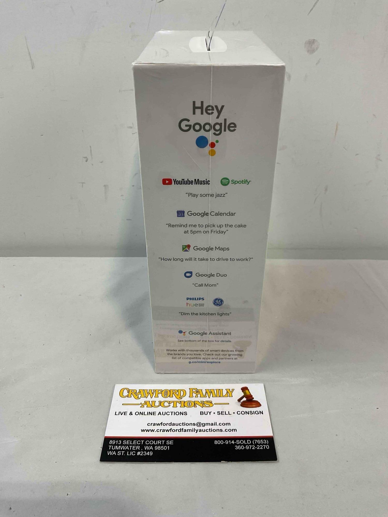 NIB Google Nest Mini Second Generation in Chalk Color. Good Condition. See pics. - 4