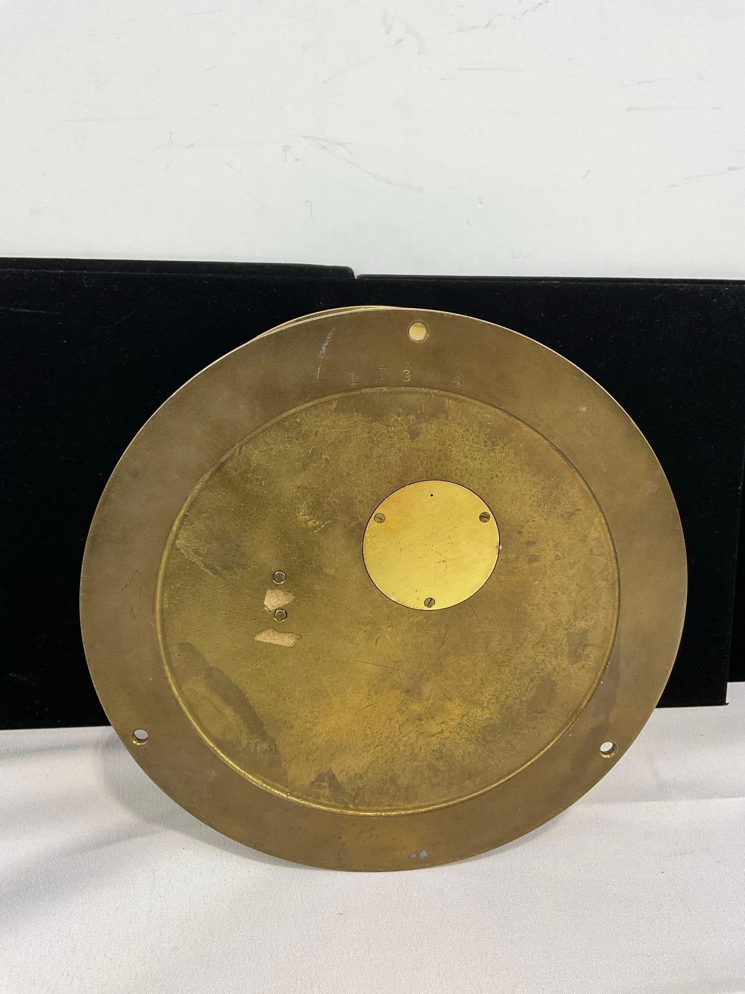 Boston Brass Ships Bulkhead style Clock, Time Strike, 12-24 hour, 8h x 8w x 5d inches - 4