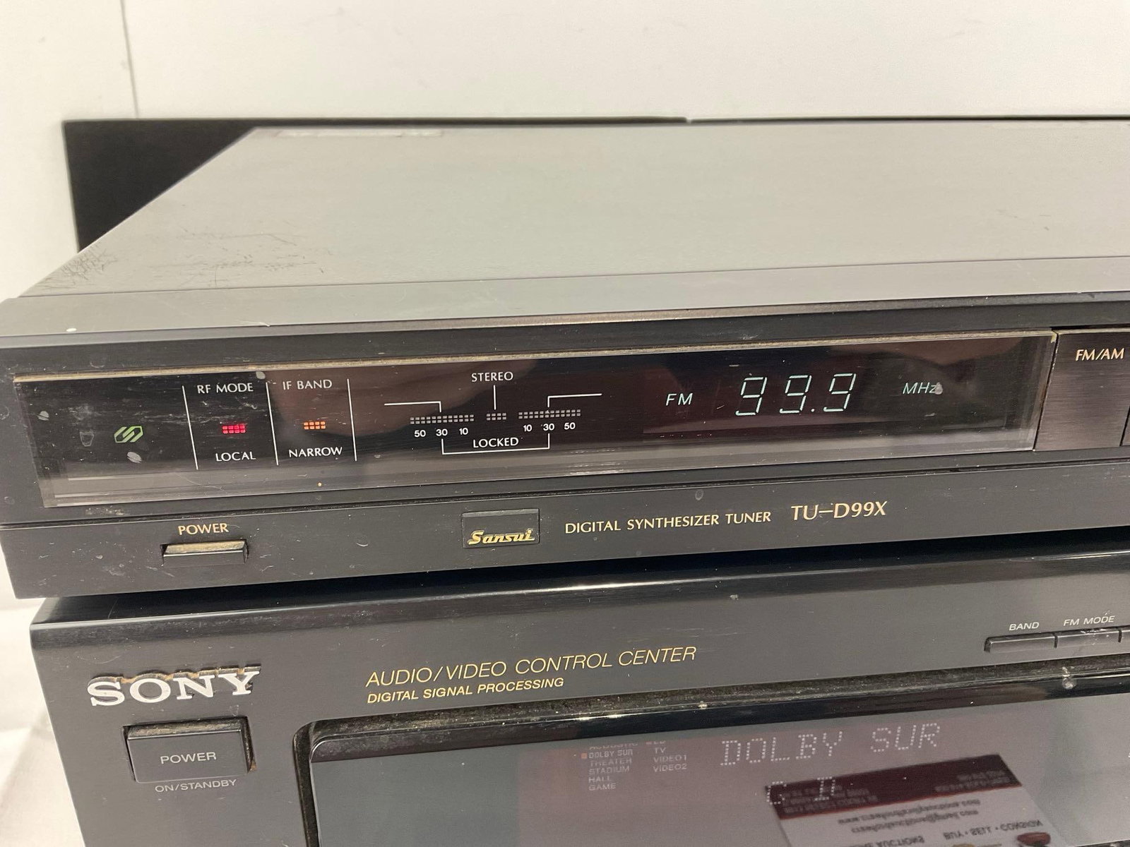 Sansui Stereo Tuner model no TU-0D99x & Sony Stereo FM/AM Receiver model no STR-D865 - 2