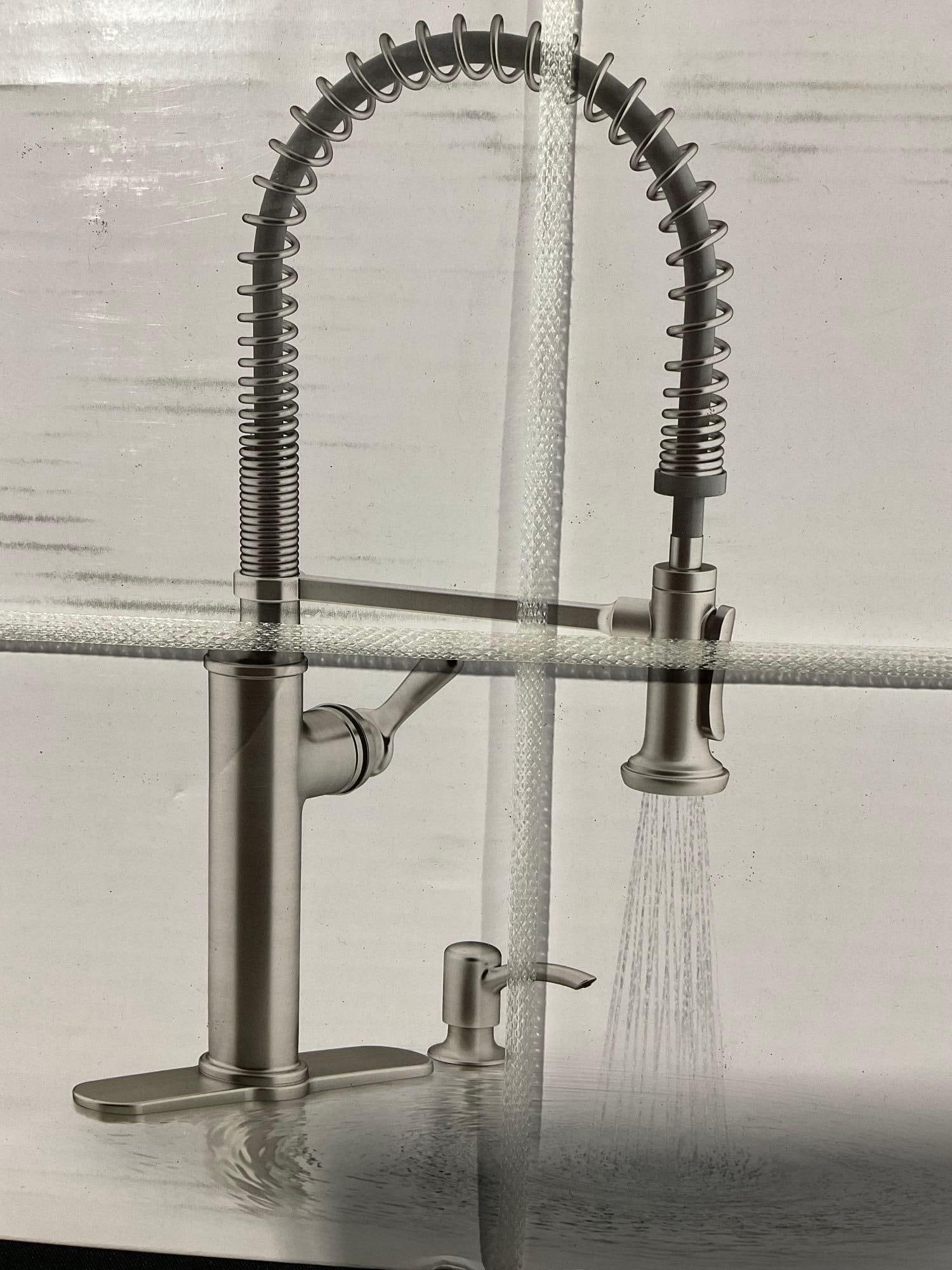 Kohler Sous R10651-SD-VS Pull-Down Kitchen Faucet w/Soap Dispenser, Stainless Finish, NIB, unopened - 3
