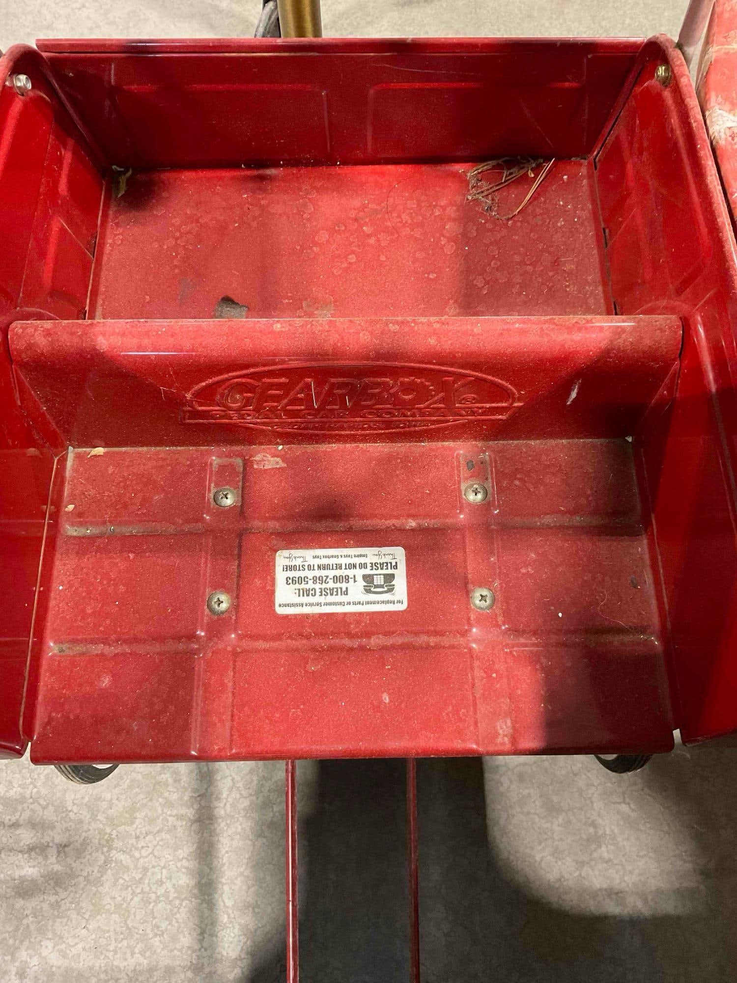 Vintage Gearbox Volunteer Fire Department Truck No. 2. Children's Metal Pedal Car. See pics. - 5
