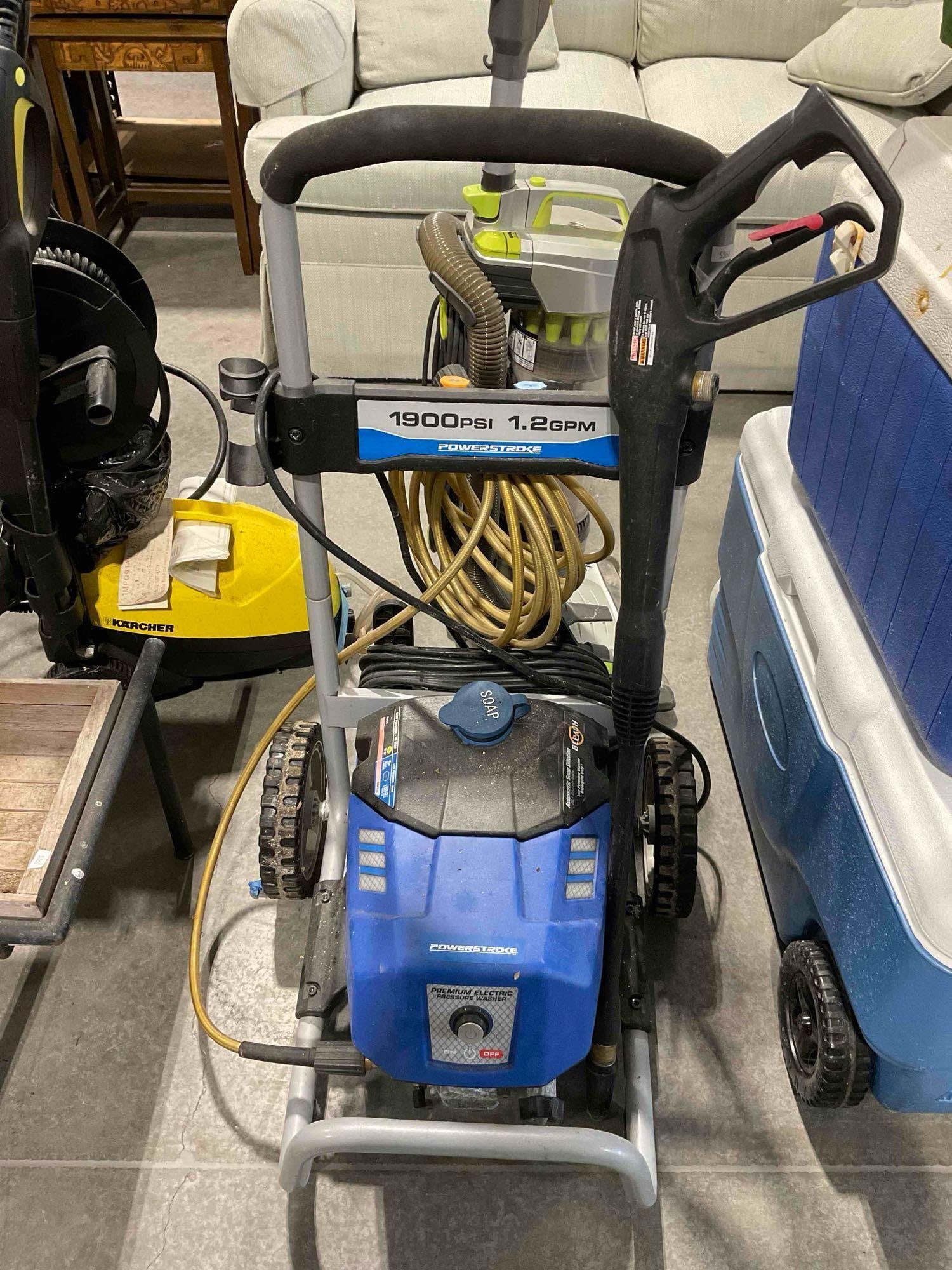 Powerstroke 1900 PSI 1.2 GPM Premium Electric Power Washer. Works at Consignor's. See pics. (1 of 4)