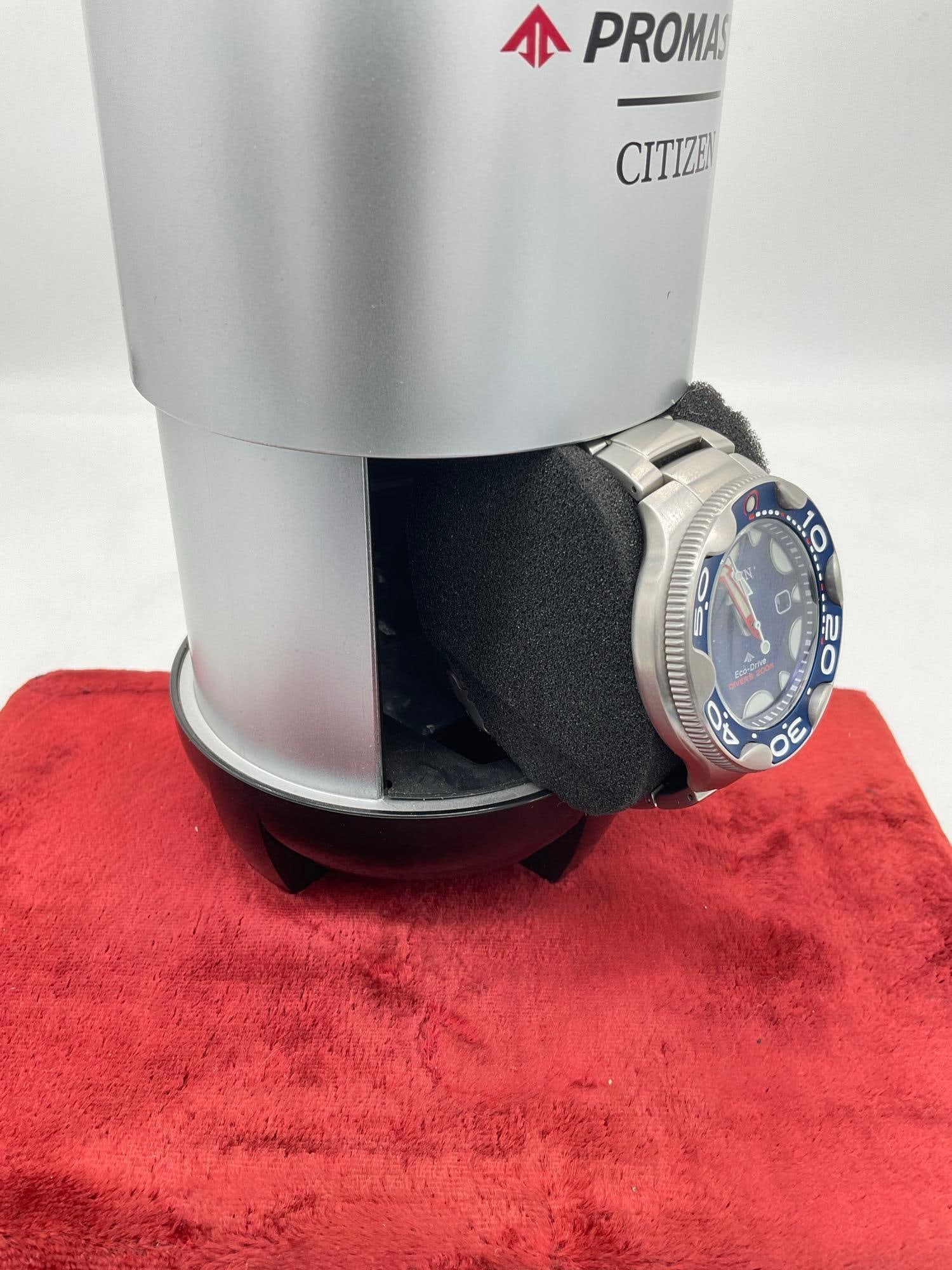 Citizen Promaster eco driver diver's 200m E618-S128714 killer / Orca whale Blue Face Men's watch - 3