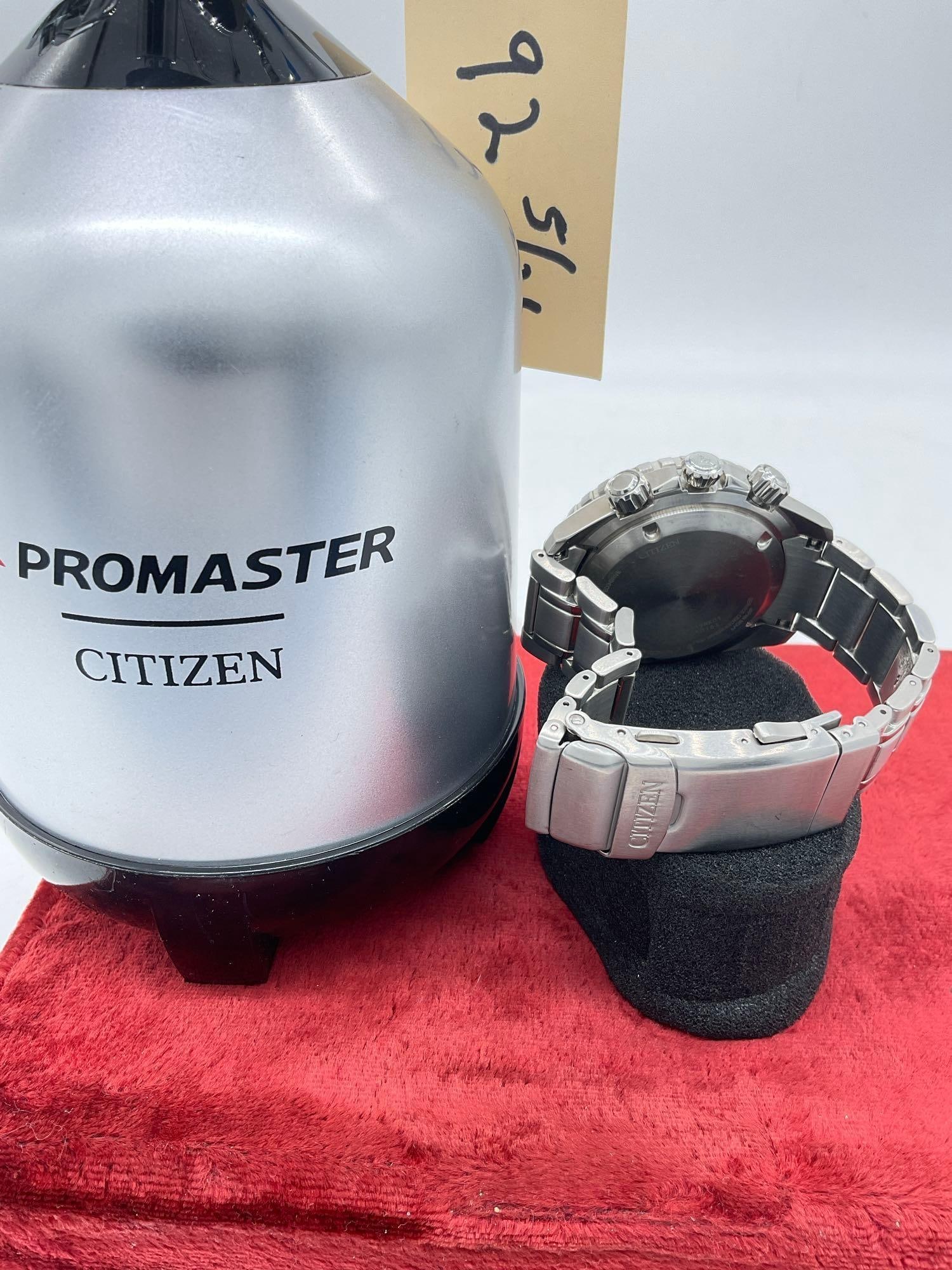 Citizen Promaster eco driver diver's 200m B612-A19NK01 Green face Mens watch w/ presentation Tank - 4