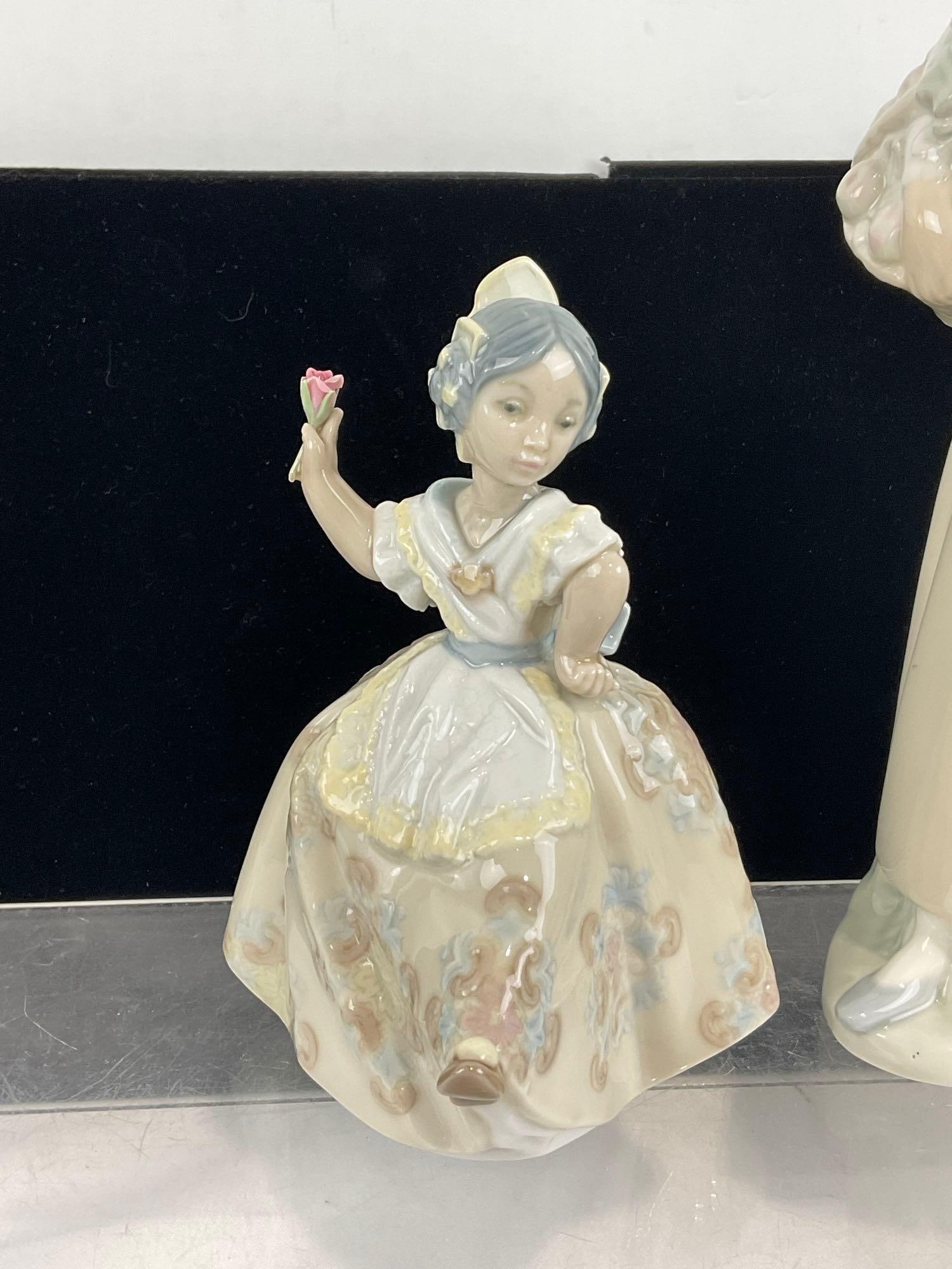 Pair of Statues, Girl Dancing LLADRO #5375 Teresita & NAO by LLADRO Hungry Goose - 2