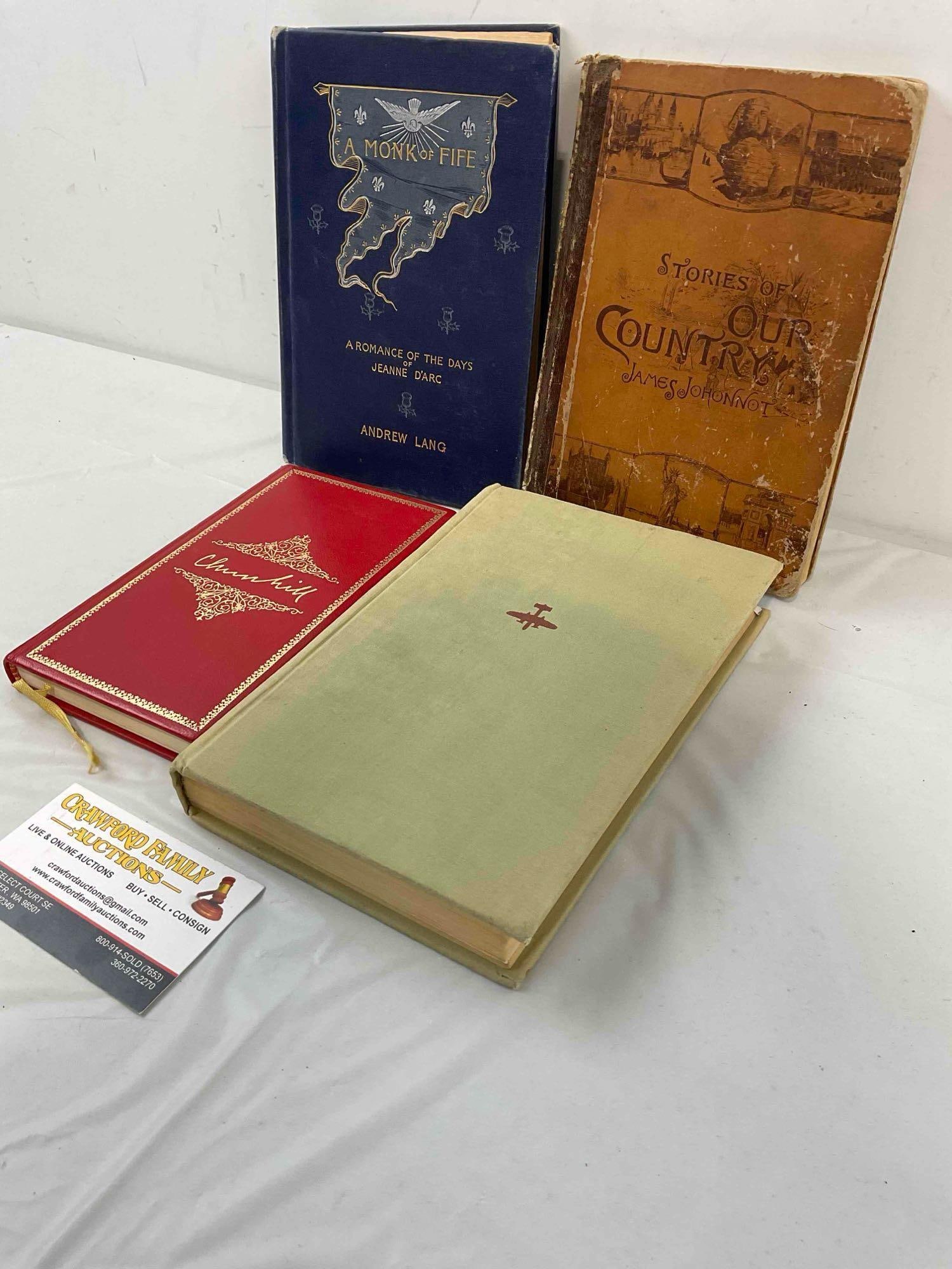 4 pcs Vintage Hardcover Books, incl. "My African Journey" by Winston Churchill & More! See pics. - 2
