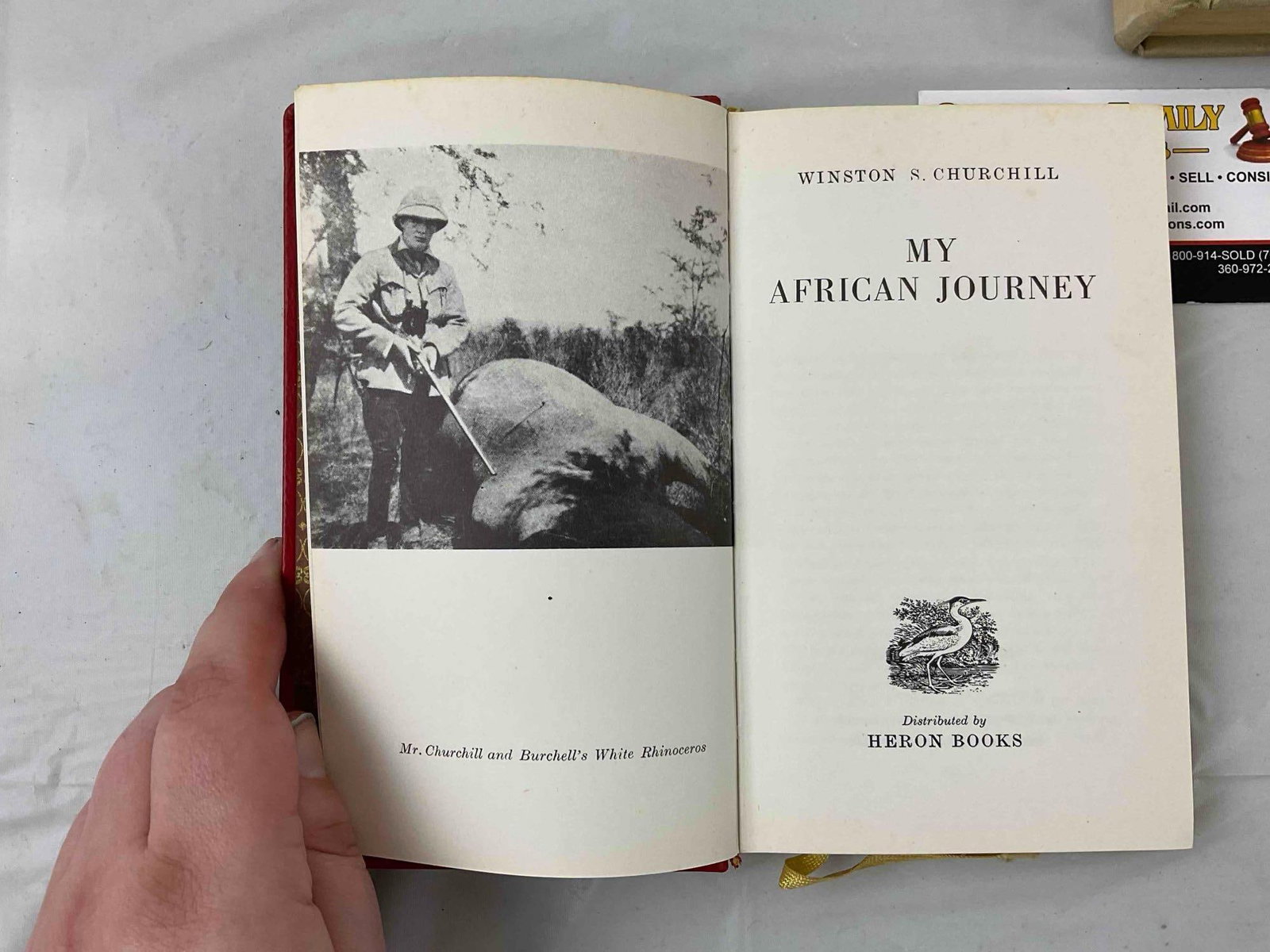 4 pcs Vintage Hardcover Books, incl. "My African Journey" by Winston Churchill & More! See pics. - 4