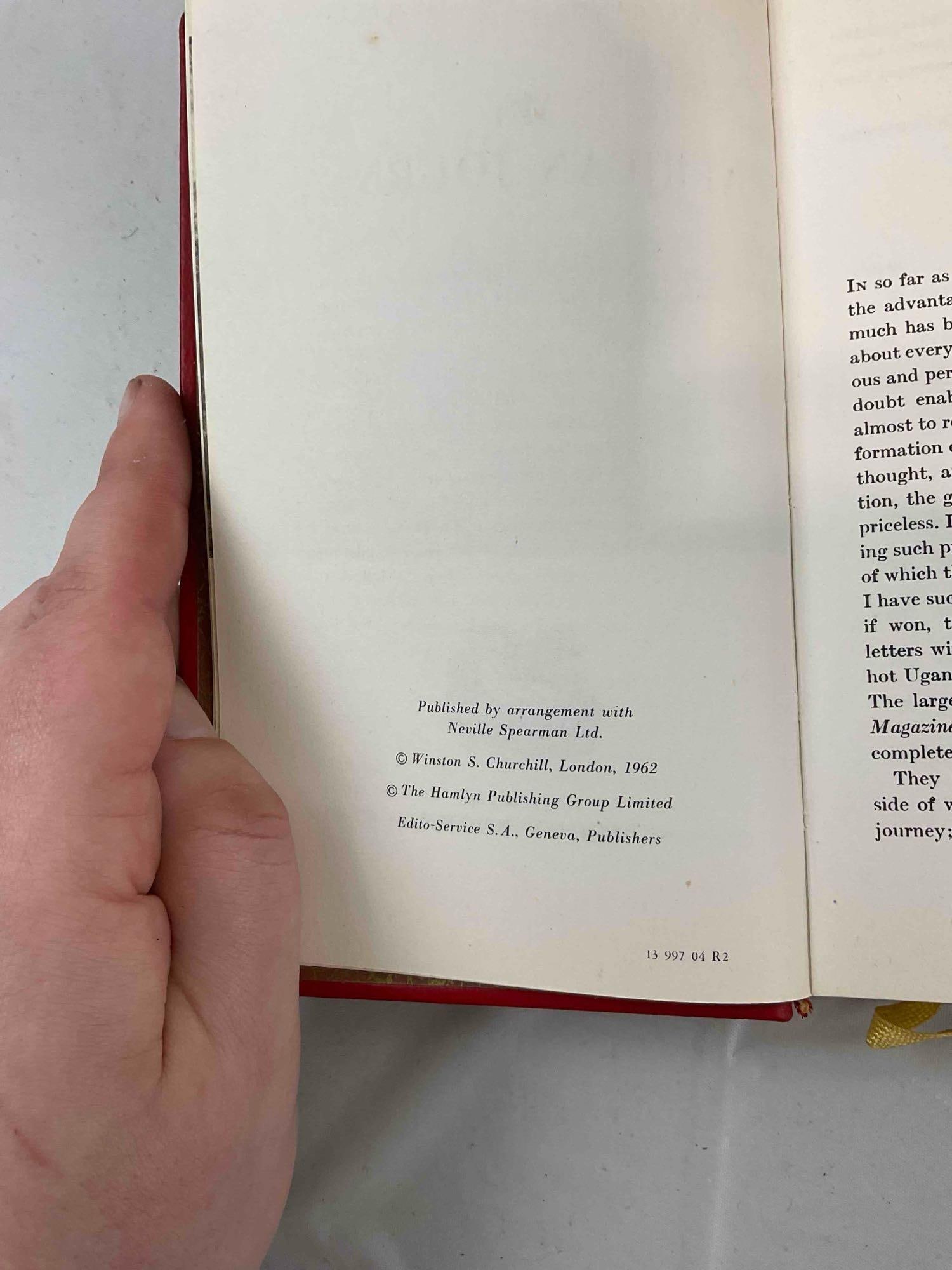 4 pcs Vintage Hardcover Books, incl. "My African Journey" by Winston Churchill & More! See pics. - 5