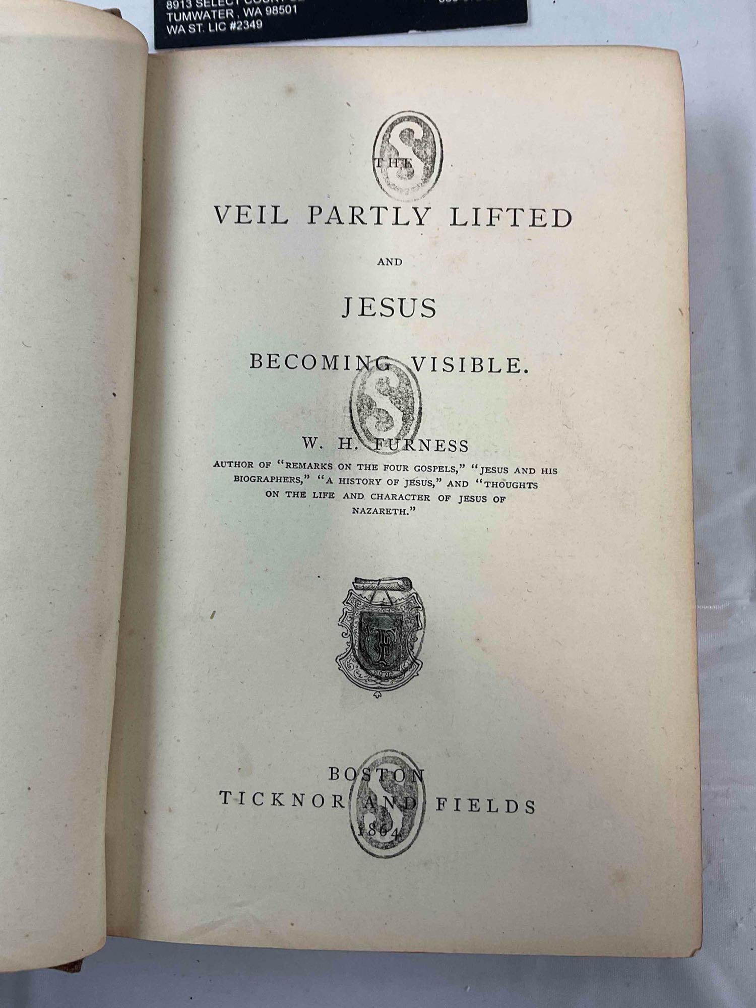 3 pcs Antique Hardcover Books, incl. "Ben-Hur", The Holy Bible & More! Fair Condition. See pics. - 4