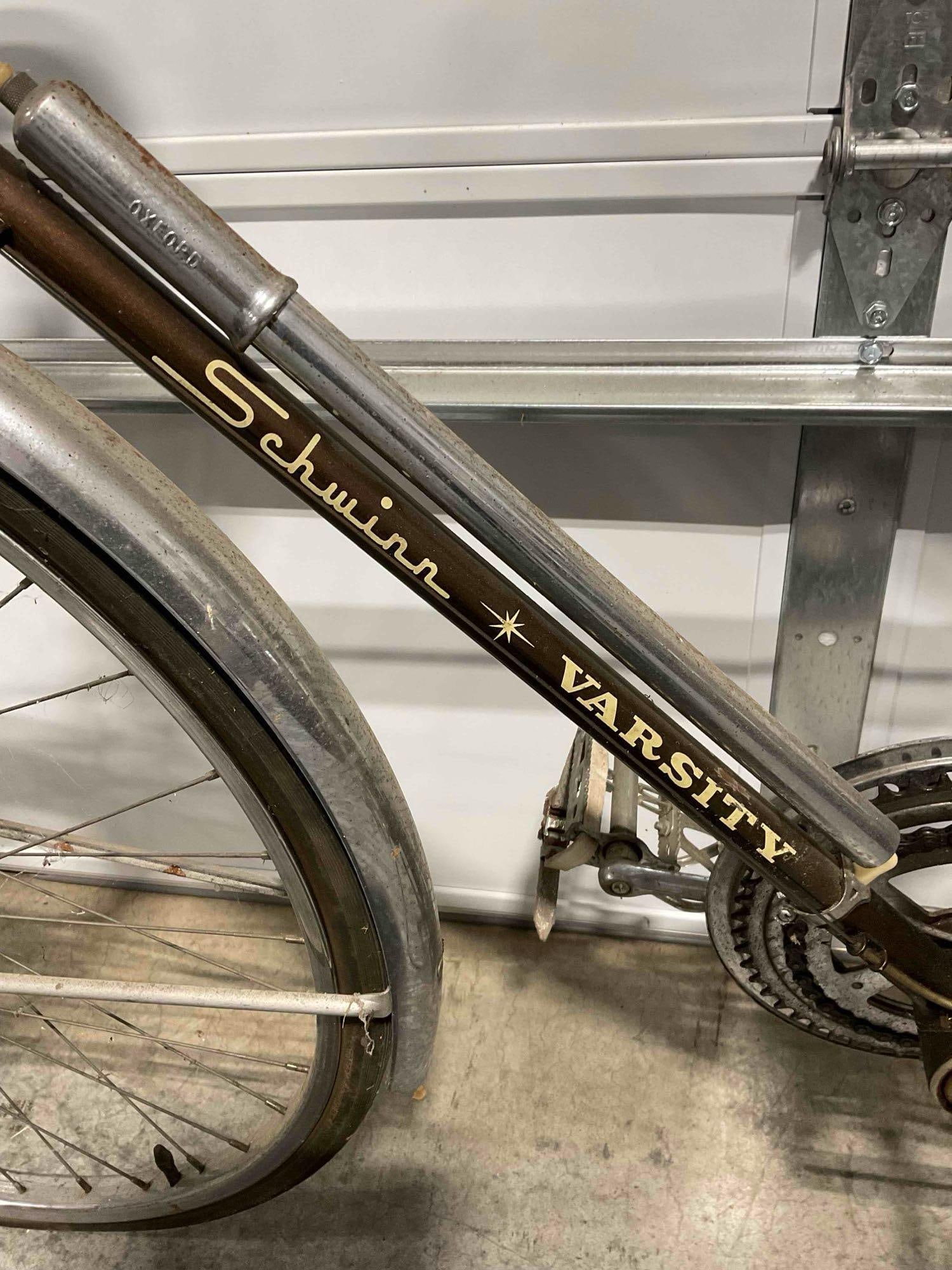Vintage Schwinn Varsity Single Speed Brown Bike w/ 27" Wheels. Fair Condition. See pics. - 4