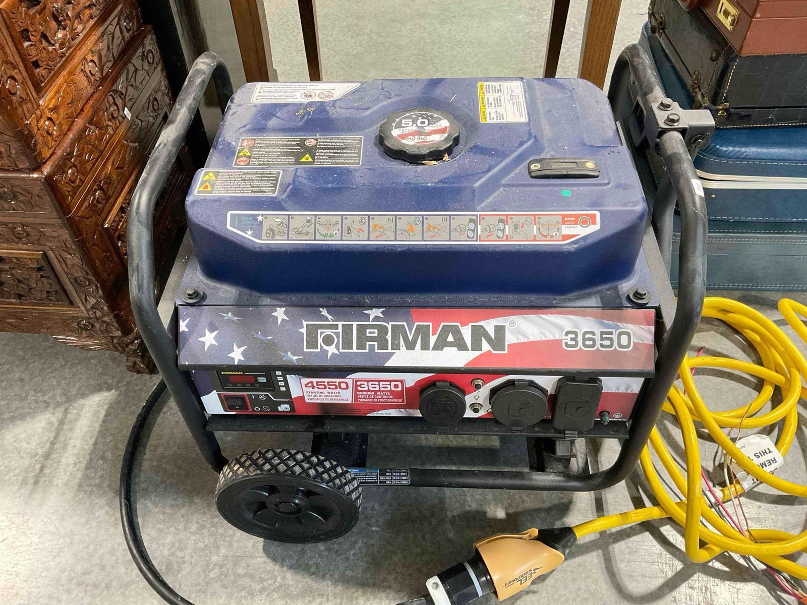 Firman Gas Powered 3650 Watt Generator Model P03611. Working at Consignor's. Good Condition. - 3