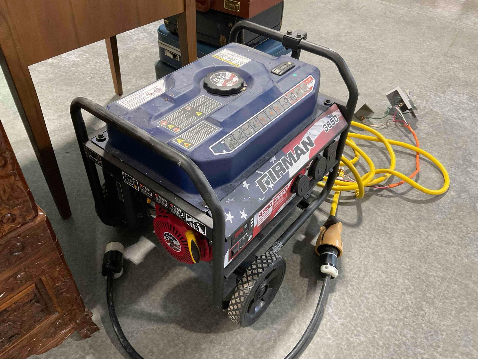 Firman Gas Powered 3650 Watt Generator Model P03611. Working at Consignor's. Good Condition. - 8