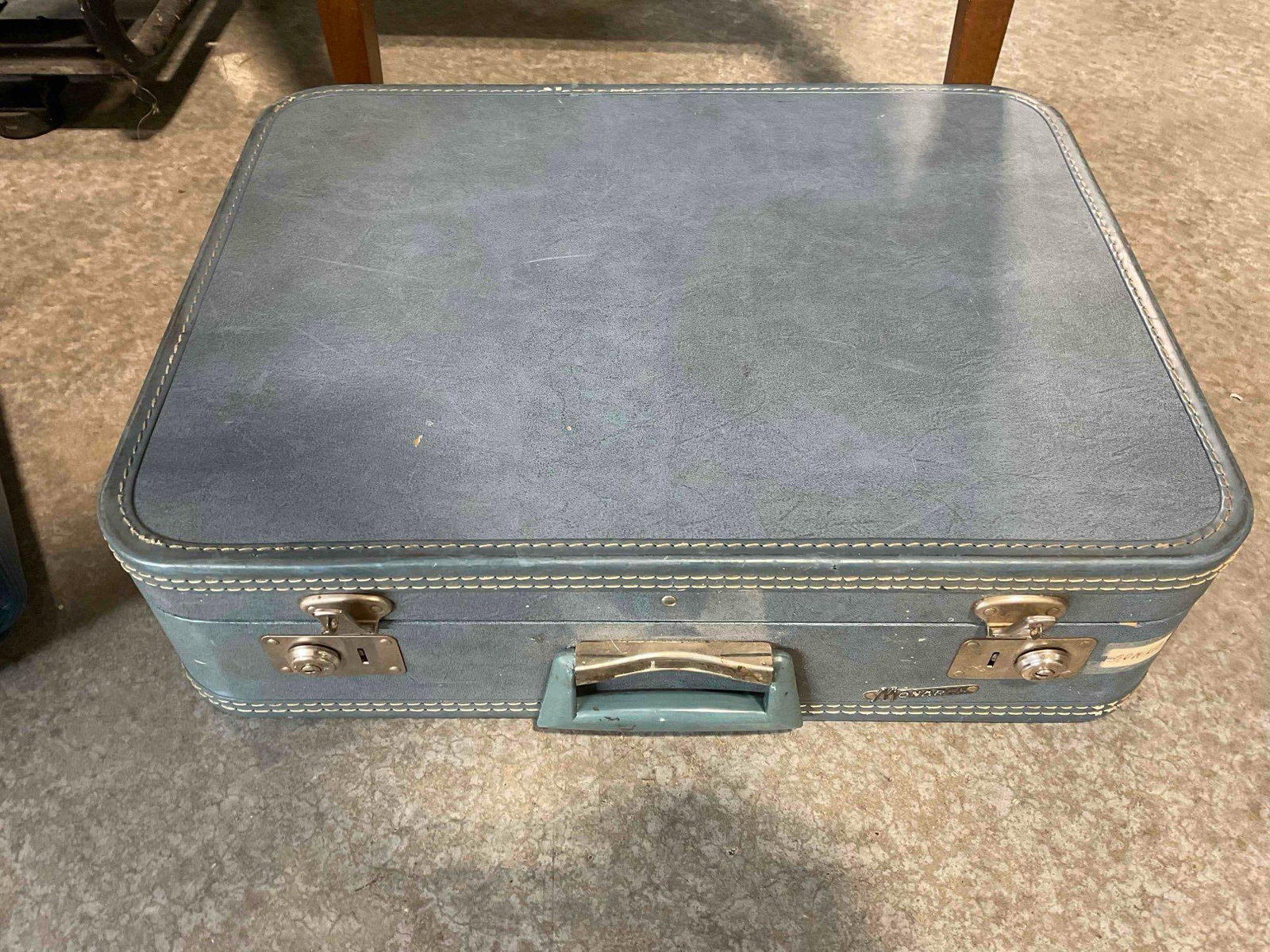6 pcs Vintage Largely Vinyl Suitcases, Many Different Brands incl. Monarch & Much More! See pics. - 12