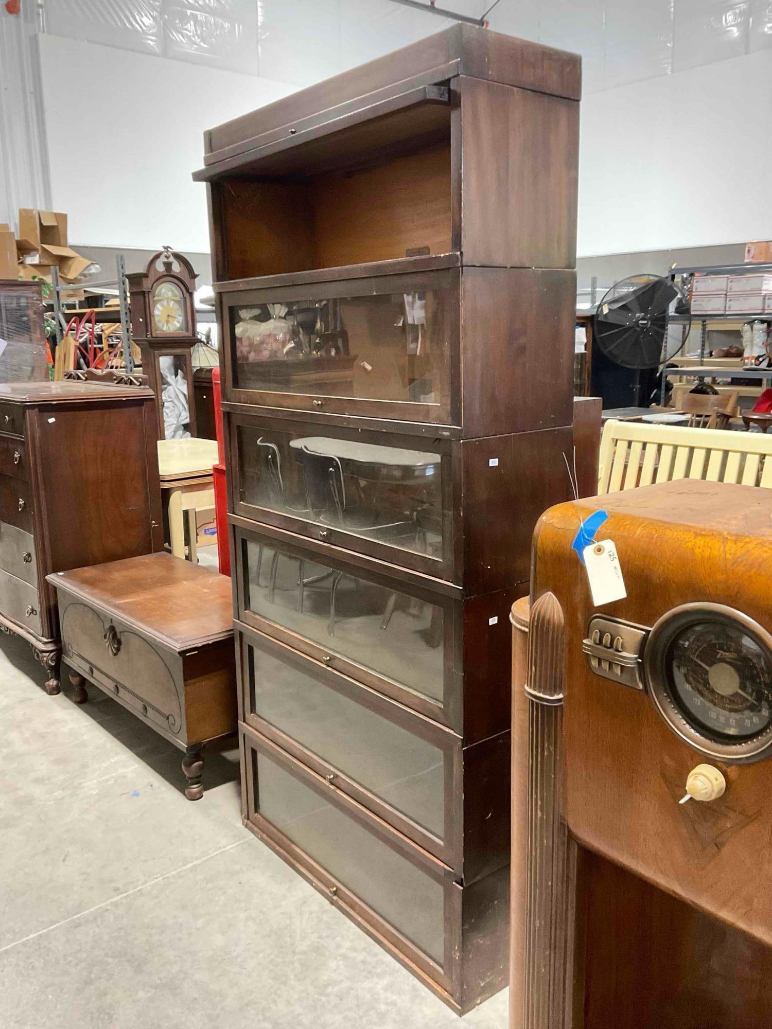 Vintage Globe-Wernicke 6-Tier Glass Fronted Sectional Book Case. Fair Condition. See pics. - 2