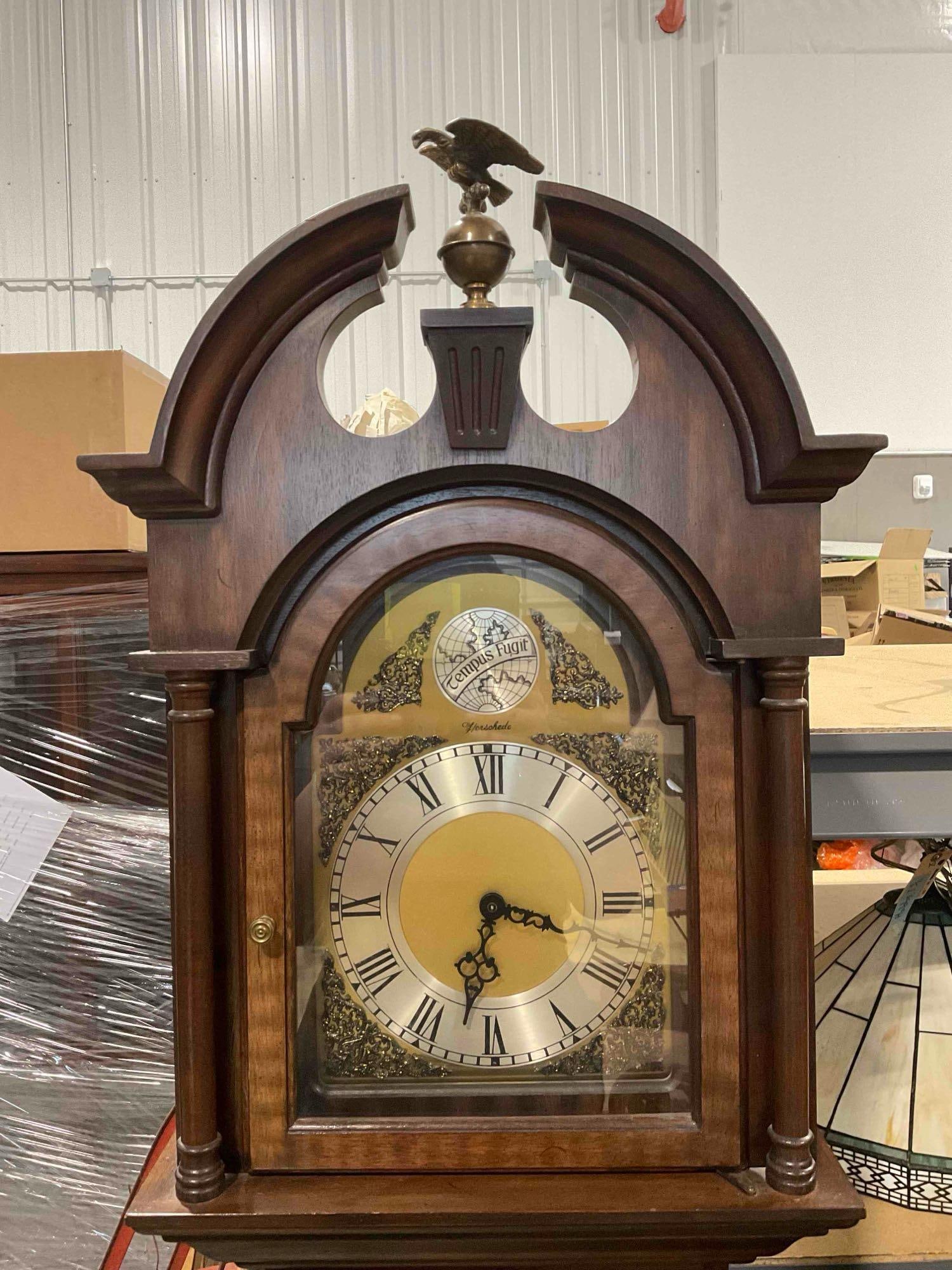 Herschede 8 Day Grandfather Clock Model 607 Lady Shelly w/ Pendulum & Weights. See pics. - 2