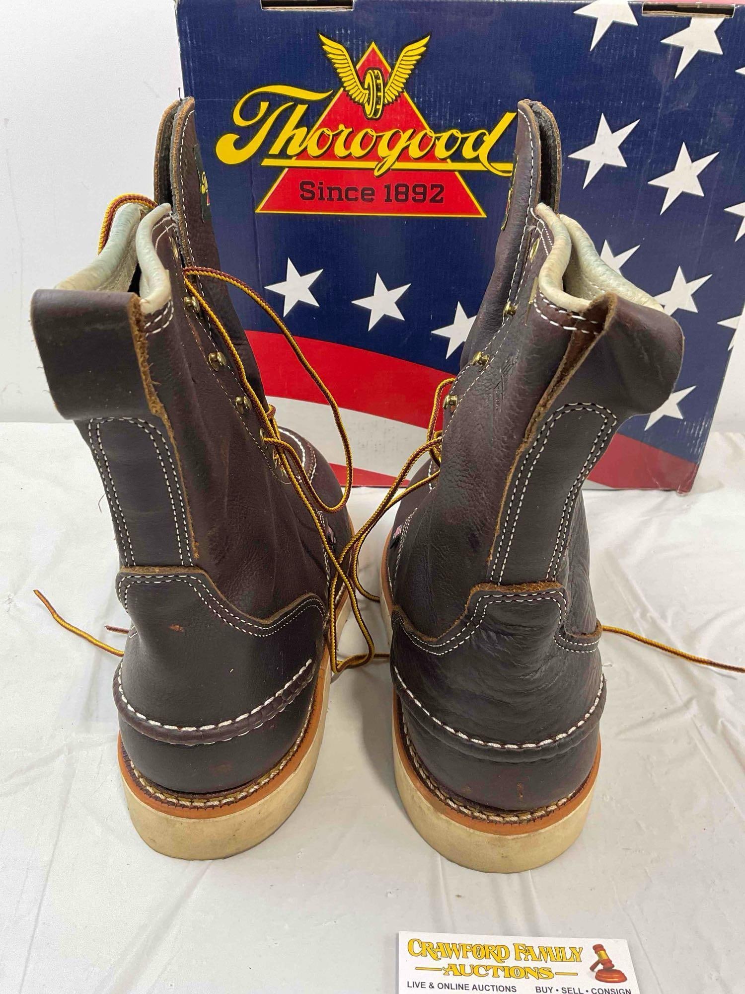 Thorogood MAXwear Wedge 814-3800 Leather Boots in US Men's Size 11. Good Condition. - 5