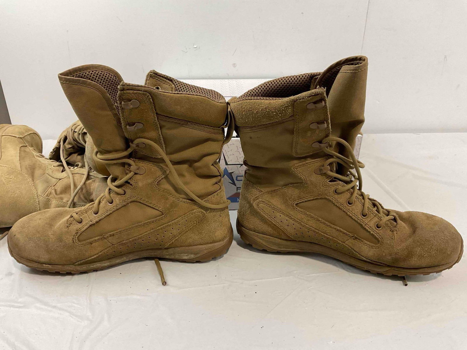 2 pairs of Military Boots, incl. Danner Tanicus & Belleville Tactical Research Size US Men's 11. - 11