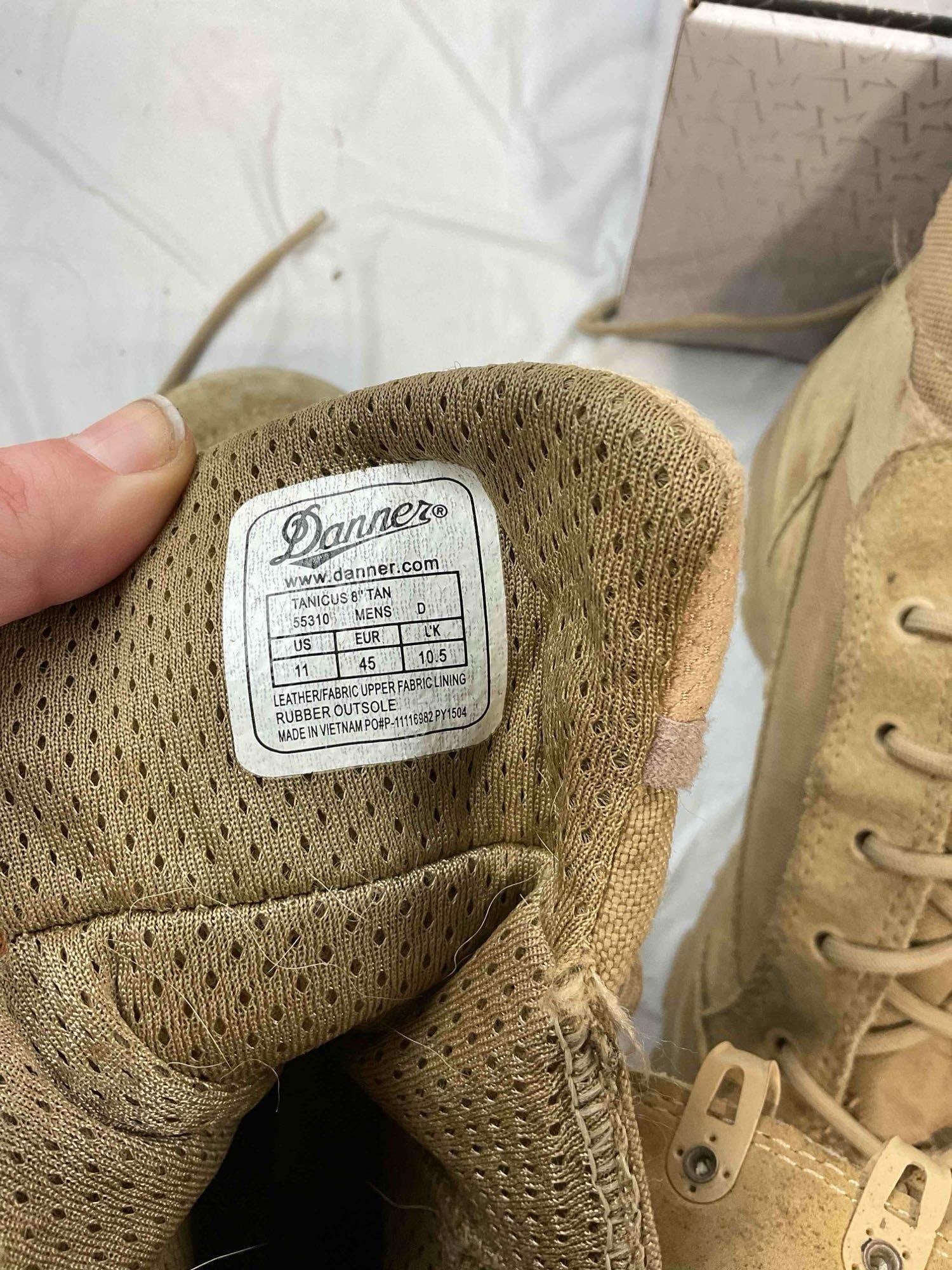 2 pairs of Military Boots, incl. Danner Tanicus & Belleville Tactical Research Size US Men's 11. - 6