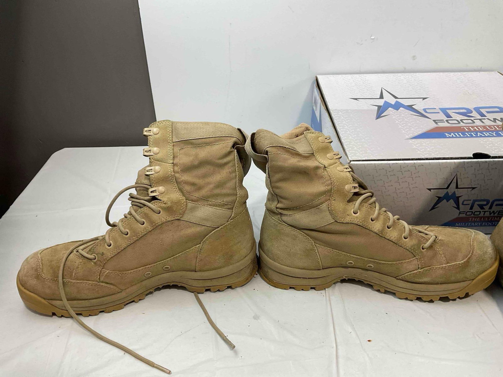 2 pairs of Military Boots, incl. Danner Tanicus & Belleville Tactical Research Size US Men's 11. - 8