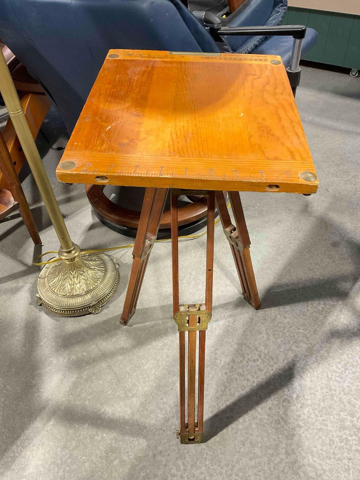 Vintage US Army Surveyor's Table w/ Tripod Stand & Sketching Board Model 1913. Good Cond. (1 of 7)