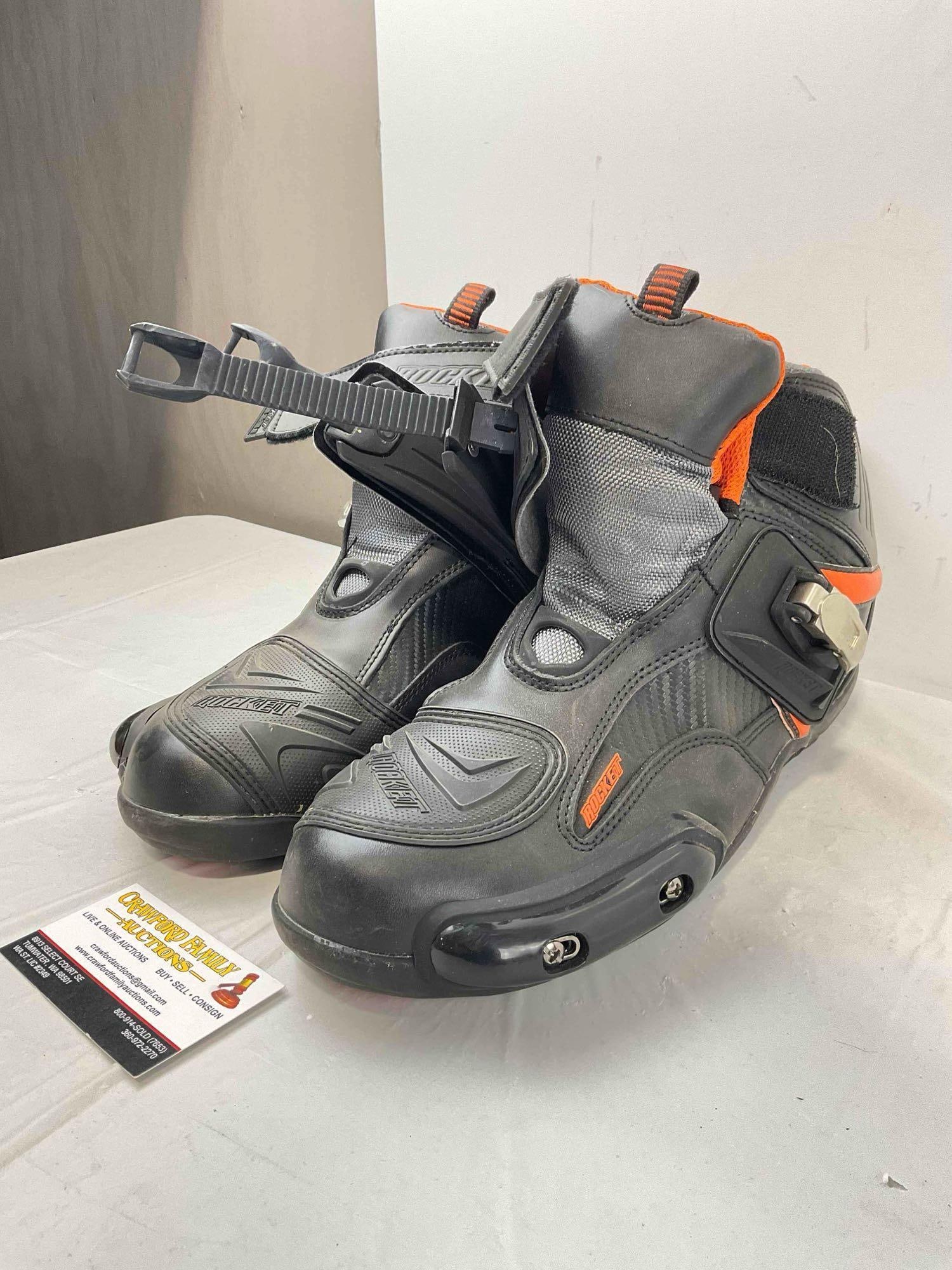 Joe Rocket Atomic Motorcycle Boots in Size Men's US 11. Good Condition. See pics. - 3