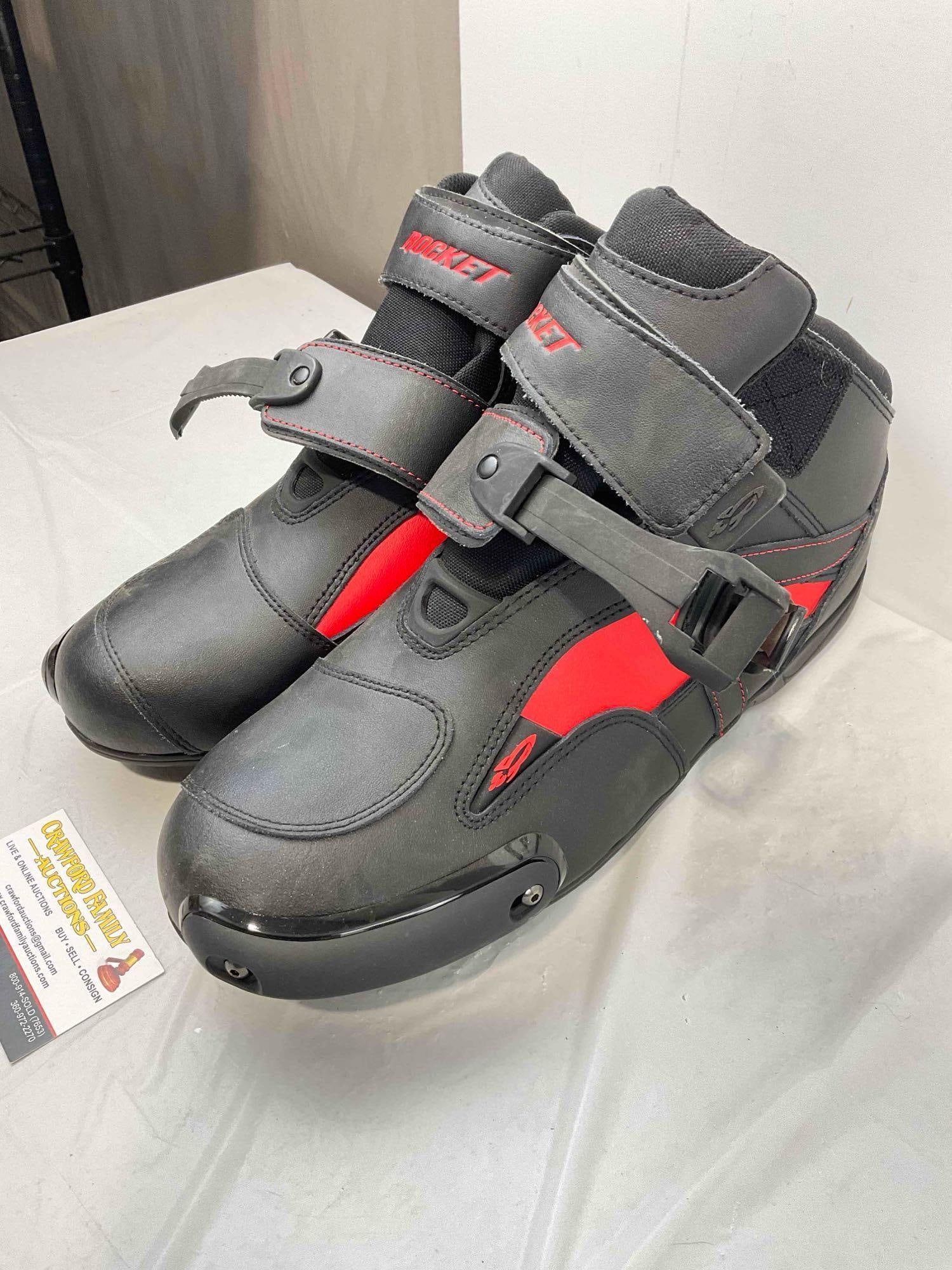 Joe Rocket Sector Motorcycle Boots in Men's US Size 11. Good Condition. See pics. - 3
