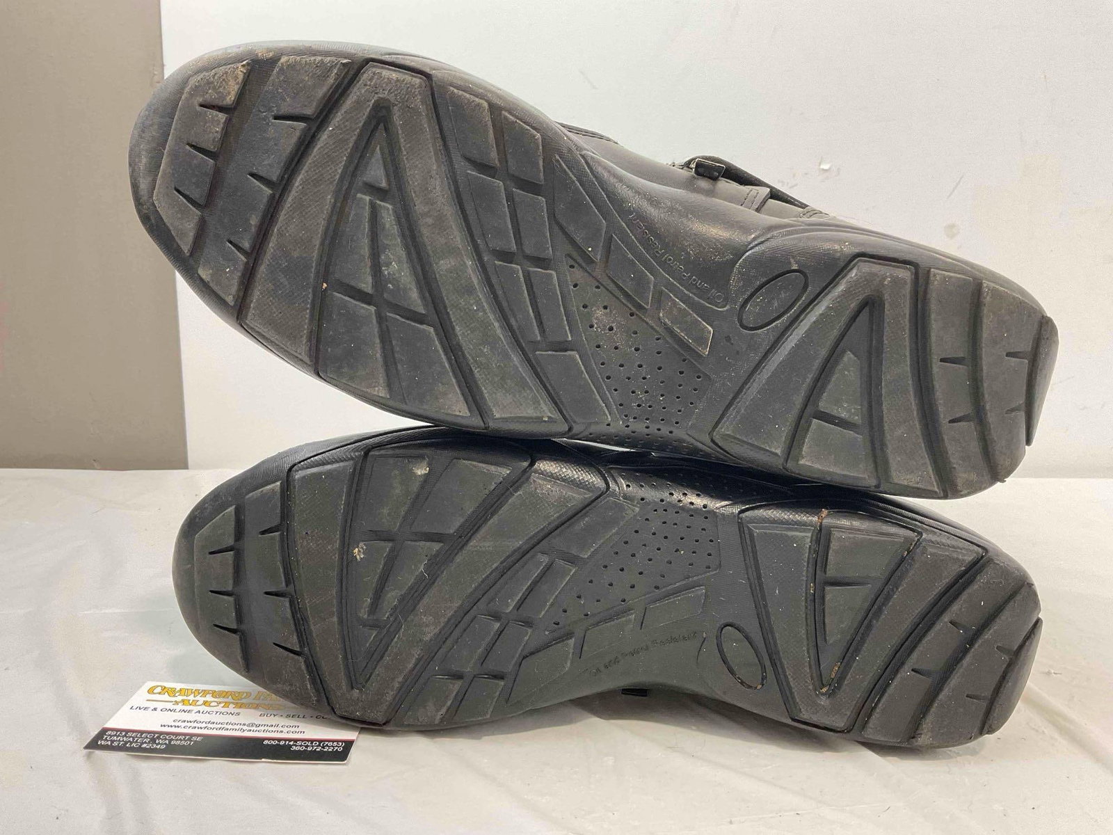 Can-Am 10 Black Leather Motorcycle Boots in Men's Size US 11. Good Condition. See pics. - 6