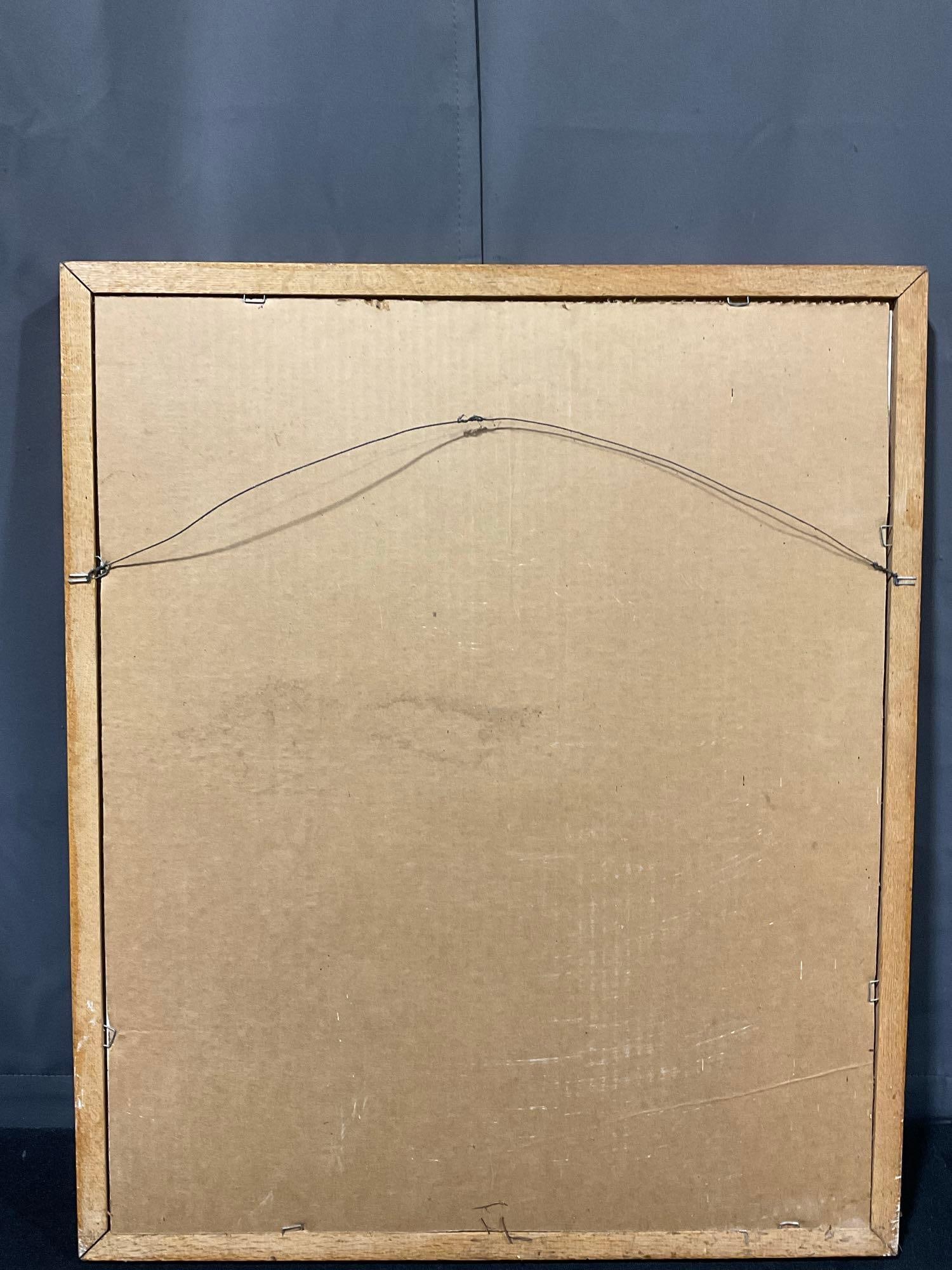 Framed 1981 Signed Lithograph, Jesus the Carpenter, by Frances Hook, 27h x 23w inches - 5