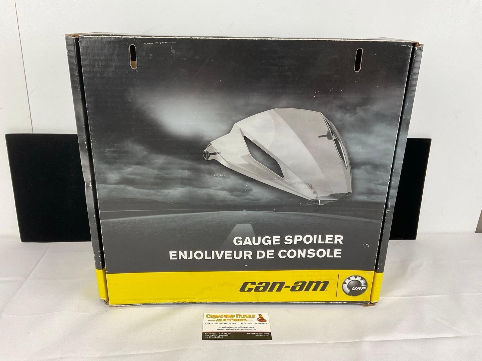 Can-Am Gauge Spoiler, BRP, for Can-Am Spyder F3 & F3-S Model Tricycle: Appears to be in good shape. The piece measures approx 6h x 17w x 14d inches. See pics. E-5910
