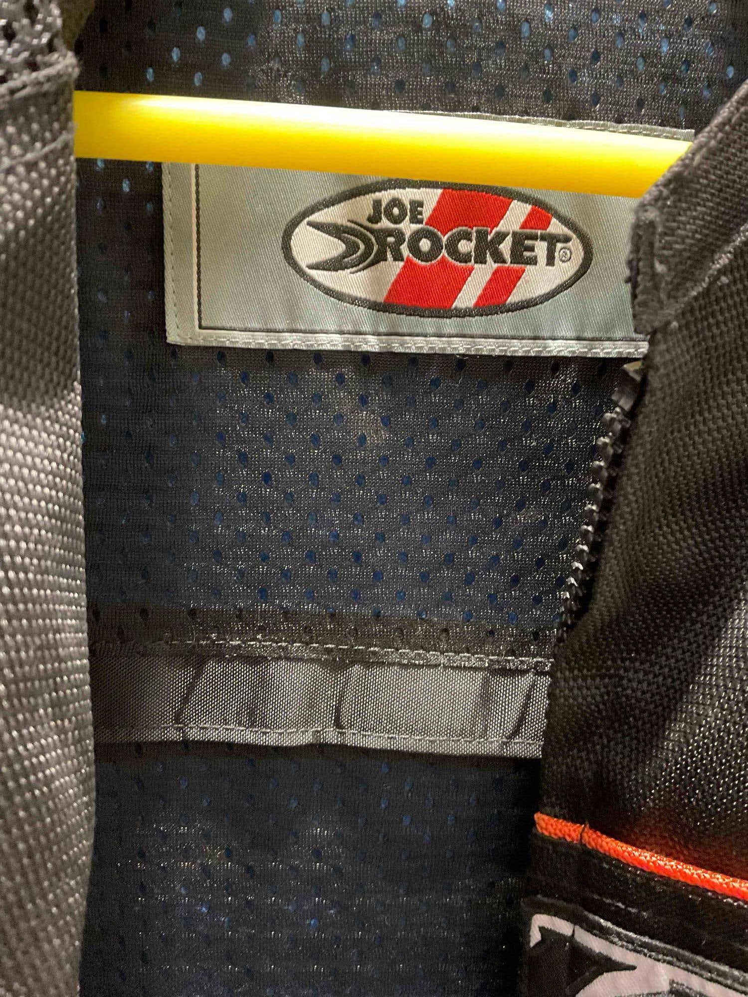 Joe Rocket Orange & Black Nylon Motorcycle Racing Jacket in Size XL. Good Condition. See pics. - 5