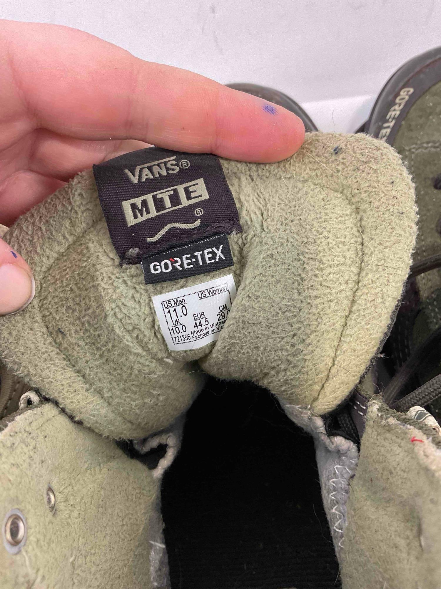 2 Pairs of Men's Size 11 Hiking Boots, incl. Under Armor & Vans MTE. Fair Condition. See pics. - 10