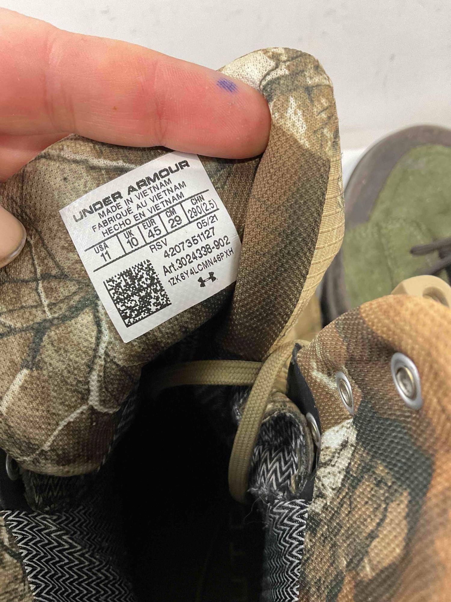 2 Pairs of Men's Size 11 Hiking Boots, incl. Under Armor & Vans MTE. Fair Condition. See pics. - 9