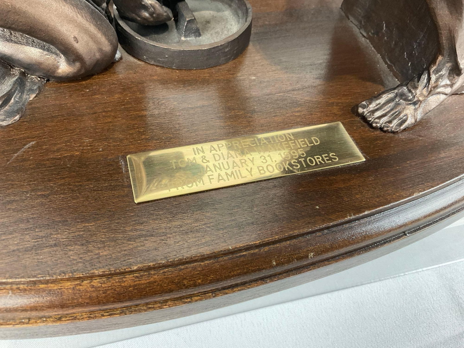 Unique Religious Statue, titled Divine Servant Max Greiner Jr. #089 signed by artist, on wood pla... - 3