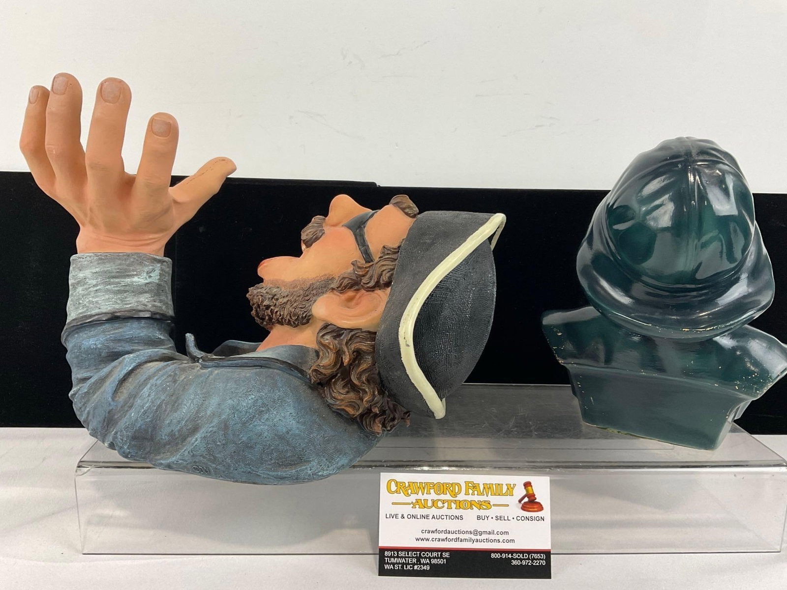 Portuguese Sailor Figure & Resin Wine Bottle Holder - 4