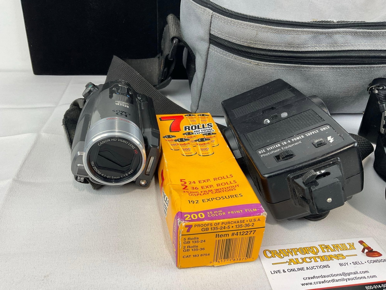 Nikon FG-20 Camera Body w/Tokina SD 35-200mm Lens, Sony Handicam camcorder - 2