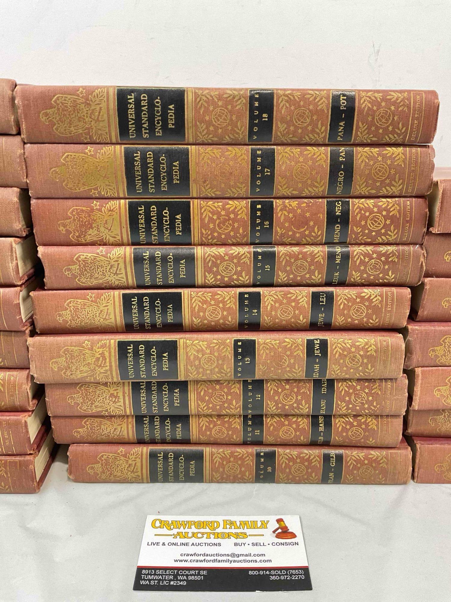 25 pcs Vintage Hardcover Books, "Universal Standard Encyclopedia" Vol. 1-25. See pics. - 2