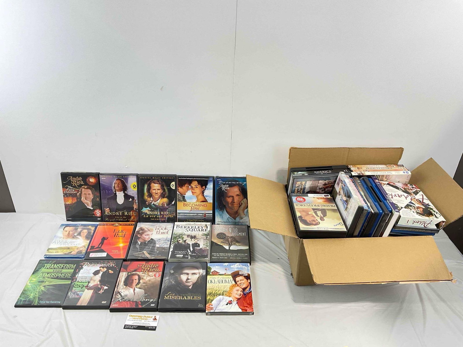 50+ DVD & Blu-ray Video Collection, incl. Musicals, PBS, Classic Films & Much More! See pics.: 50+ DVD & Blu-ray Video Collection, incl. Musicals, PBS, Classic Films & Much More! Some are still in wrapping, others have been opened, some loose discs. Not all cases have been checked,