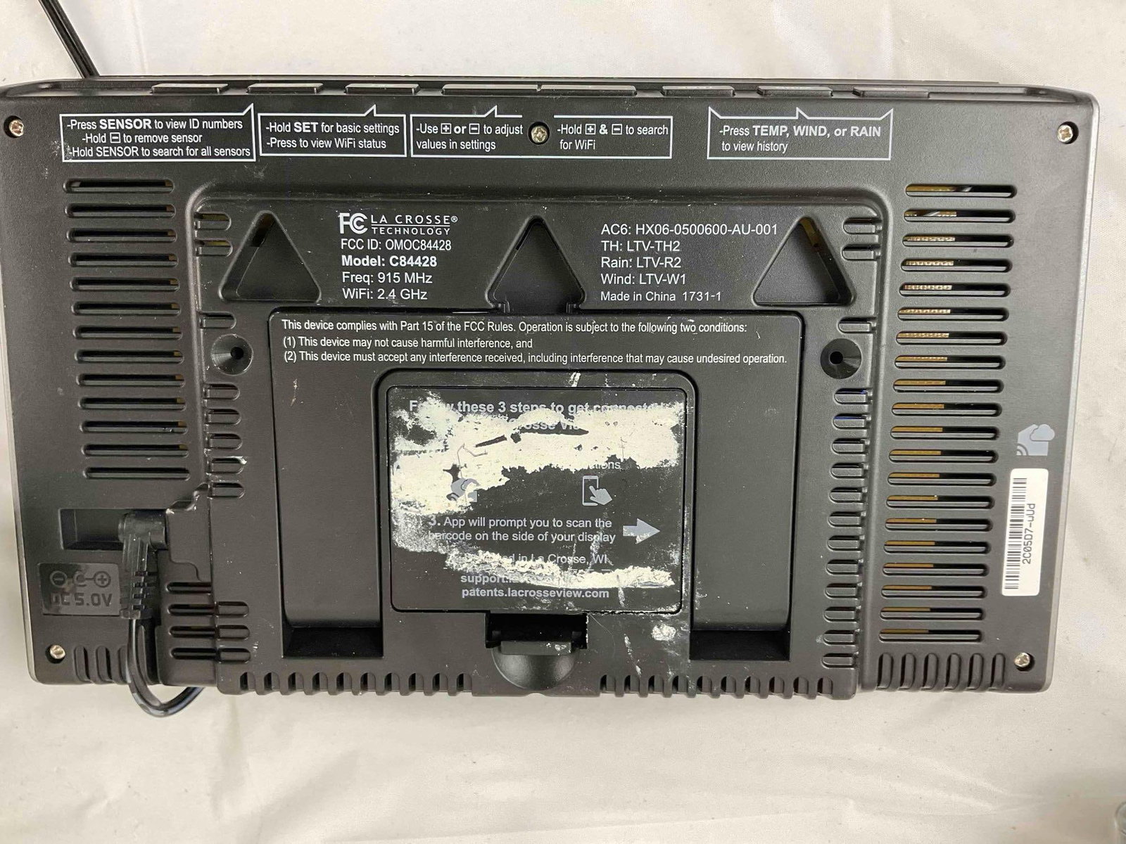 3 pcs Electronics, incl. Lacrosse Technology Weather Station (Works) & 1x Akaso EK7000 Camera. - 7
