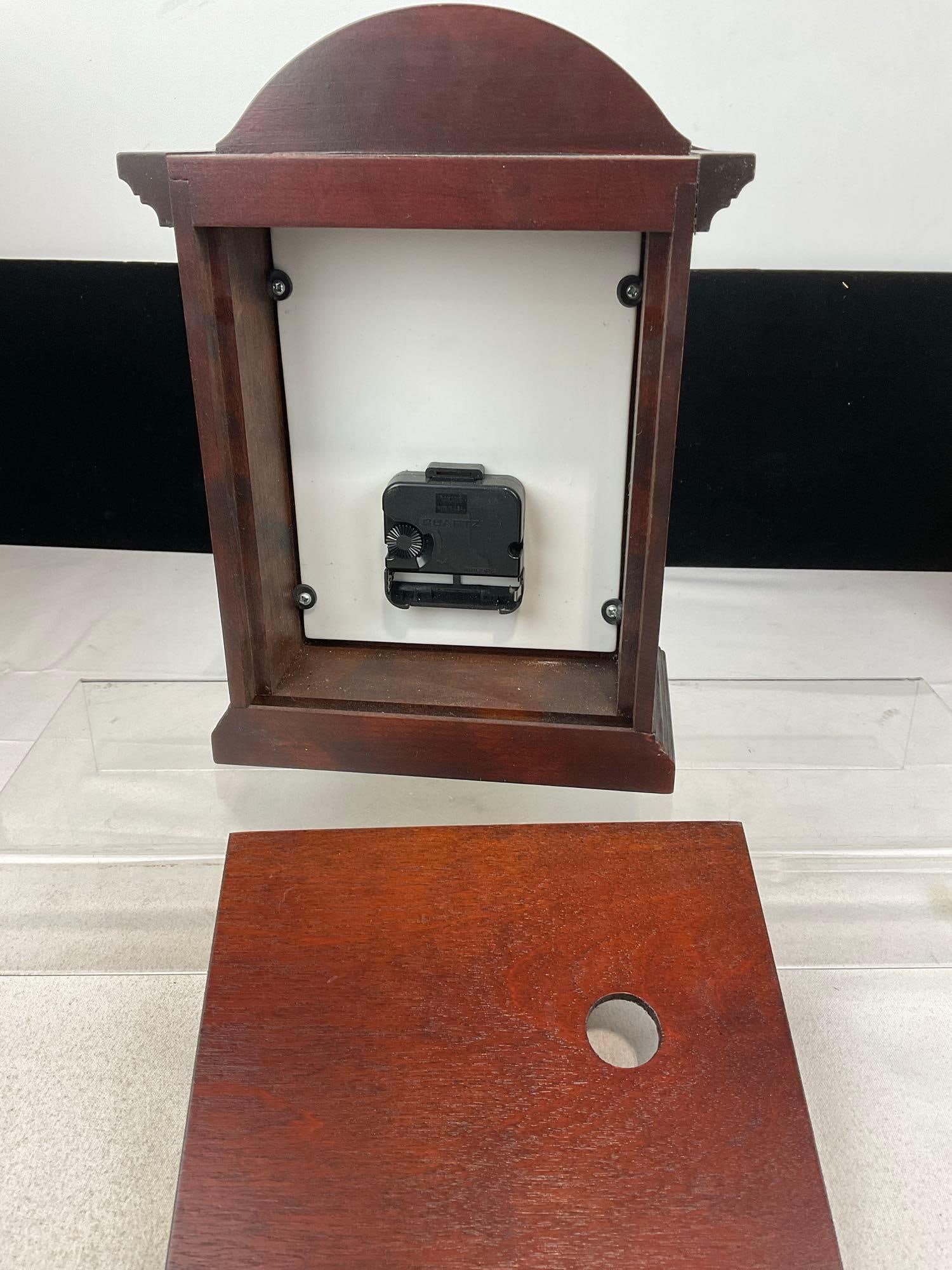 Vintage 1991 The M.I. Hummel Stormy Weather Mantel Clock, The Danbury Mint, 11h x 9w x 5d inches - 4
