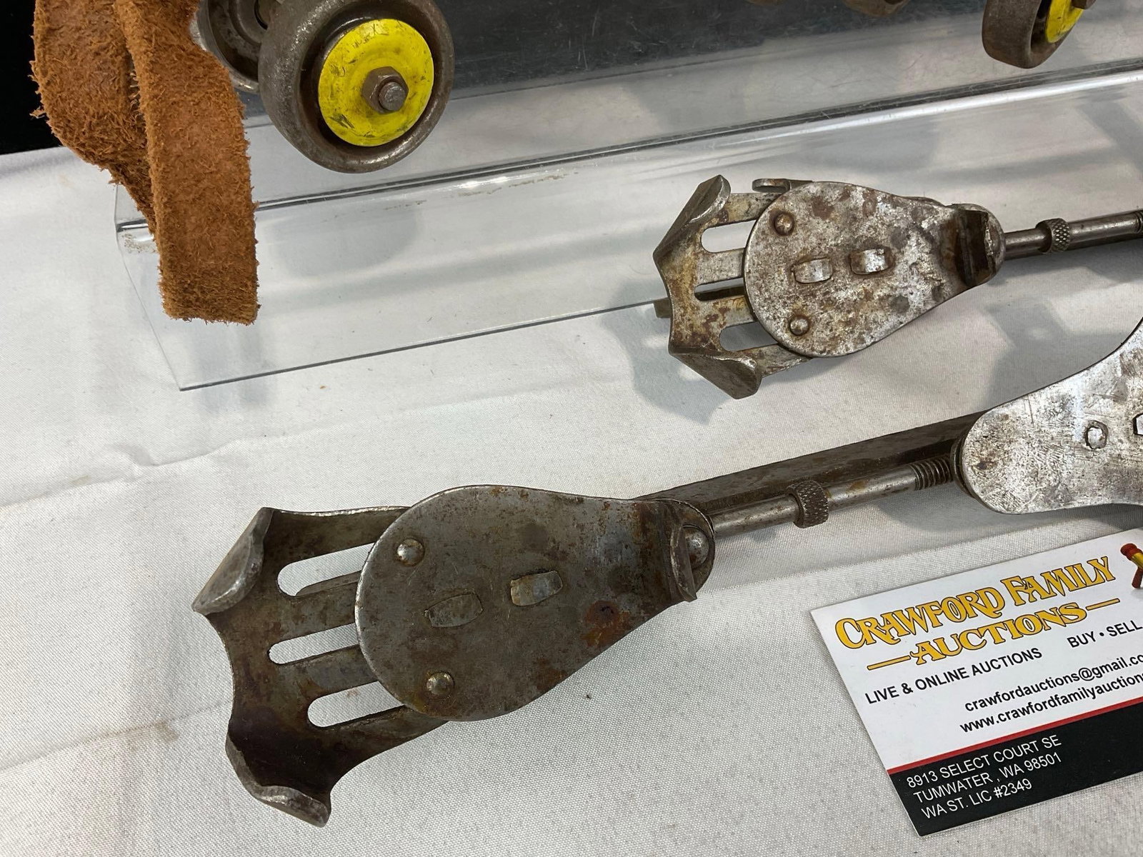 Pair of Union Hardware Co Roller Skates, & Rev-O-Noc 5000 Ice Skates - 3