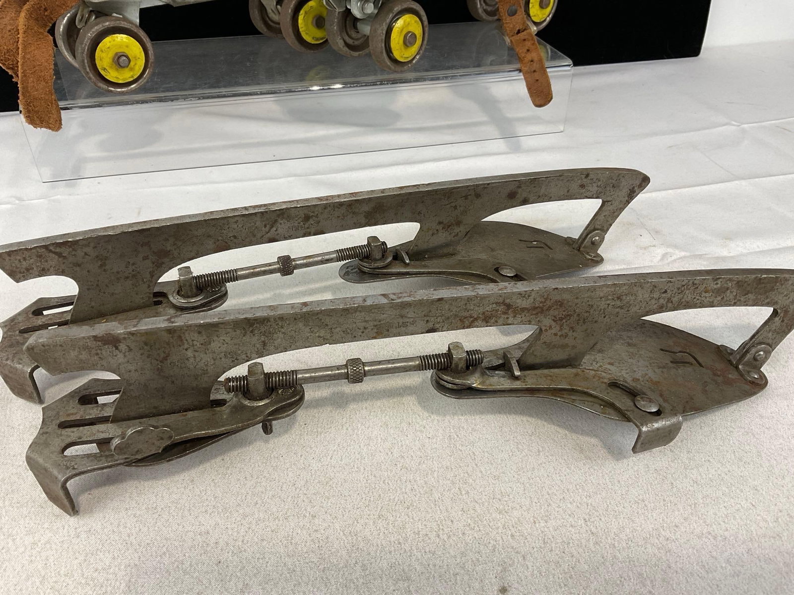 Pair of Union Hardware Co Roller Skates, & Rev-O-Noc 5000 Ice Skates - 5