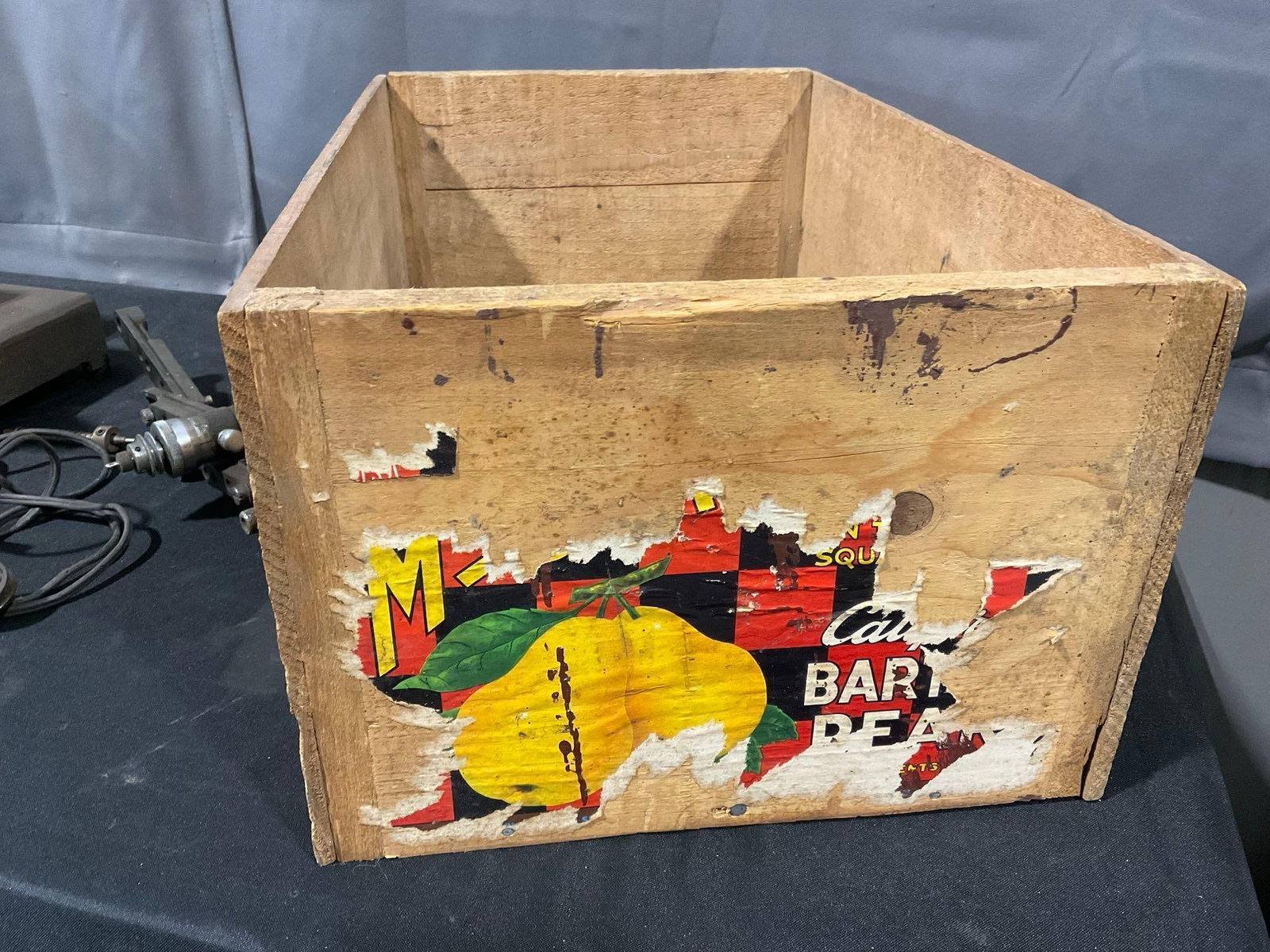 Vintage Automotive Valve Grinder, Pair of Small Motors, & Wood Crate - 2