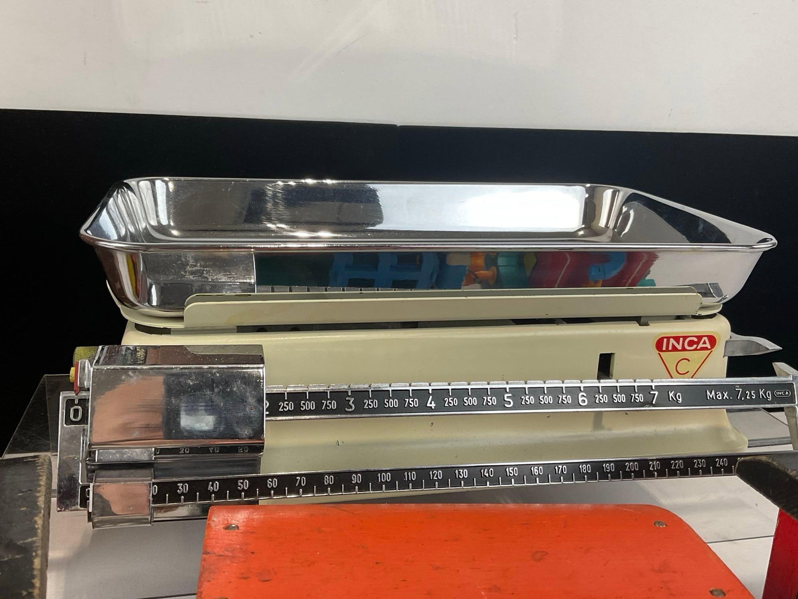 Fisher-Price Huffy Puffy Train, Snapon Buckle, Universal Super Vac Bottle in Box, Swiss Inca Scale - 3